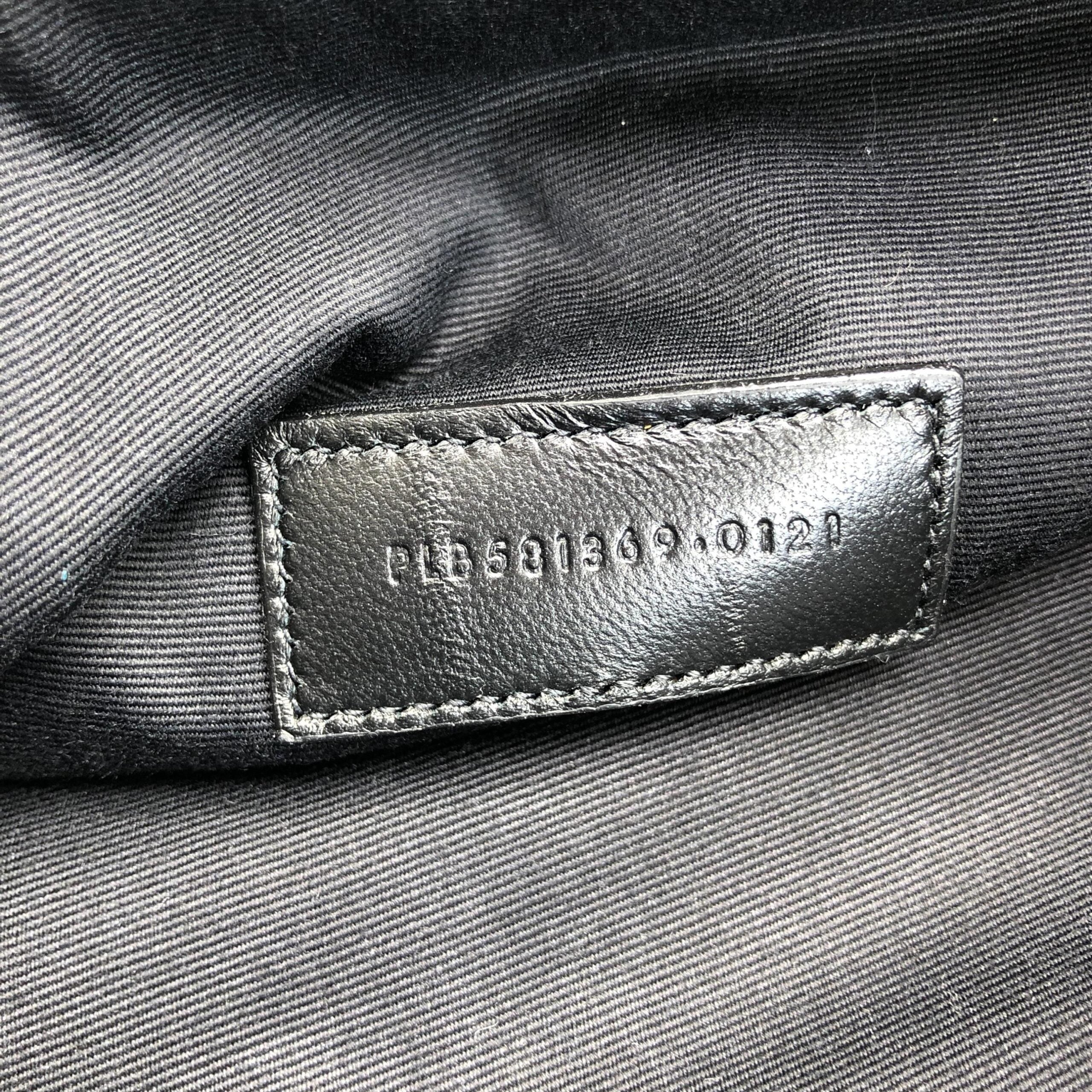 Saint Laurent Rive Gauche Zipped Pouch In Black