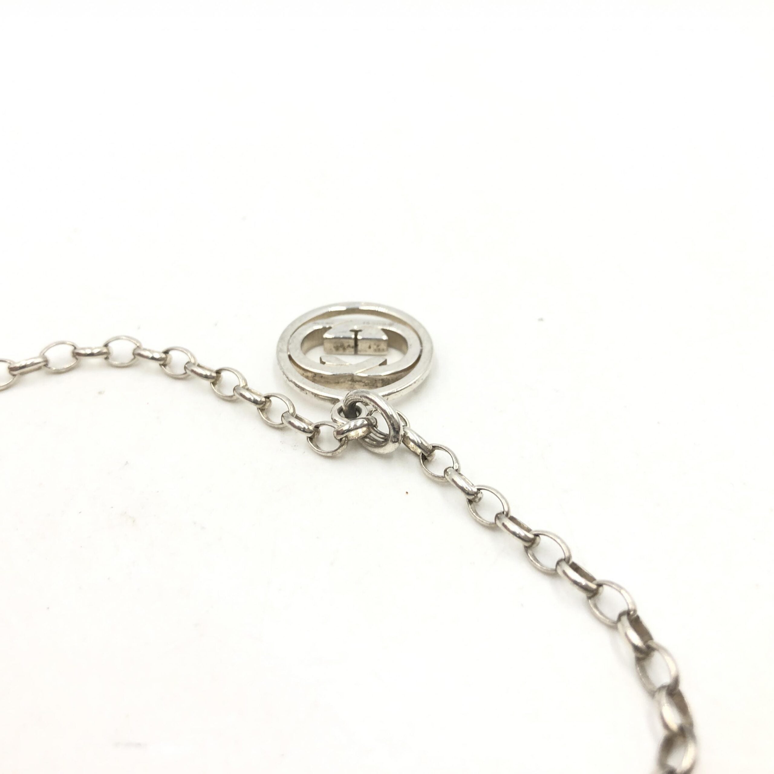 Gucci Sterling Silver Interlocking Circle Pendant