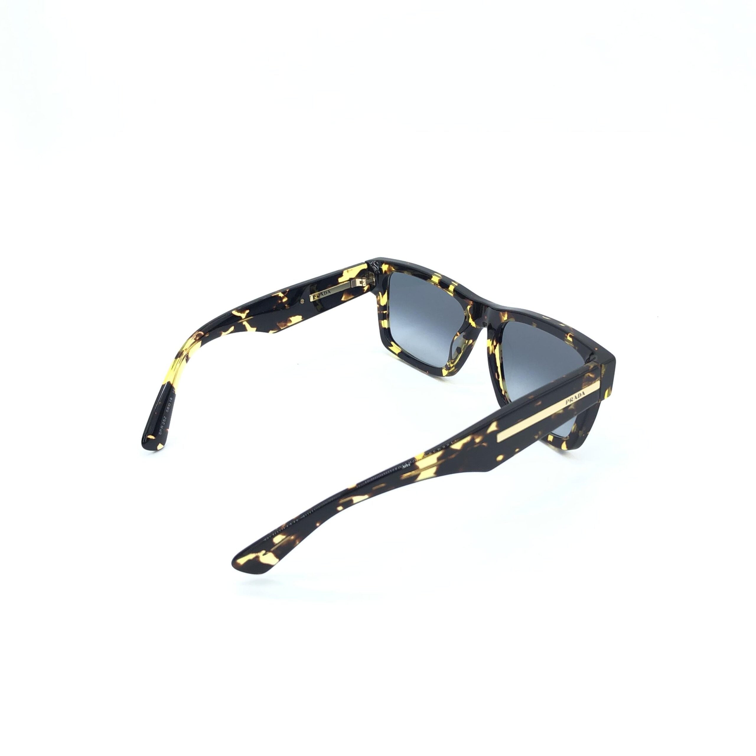 Prada Tortoise Square Sunglasses With Case