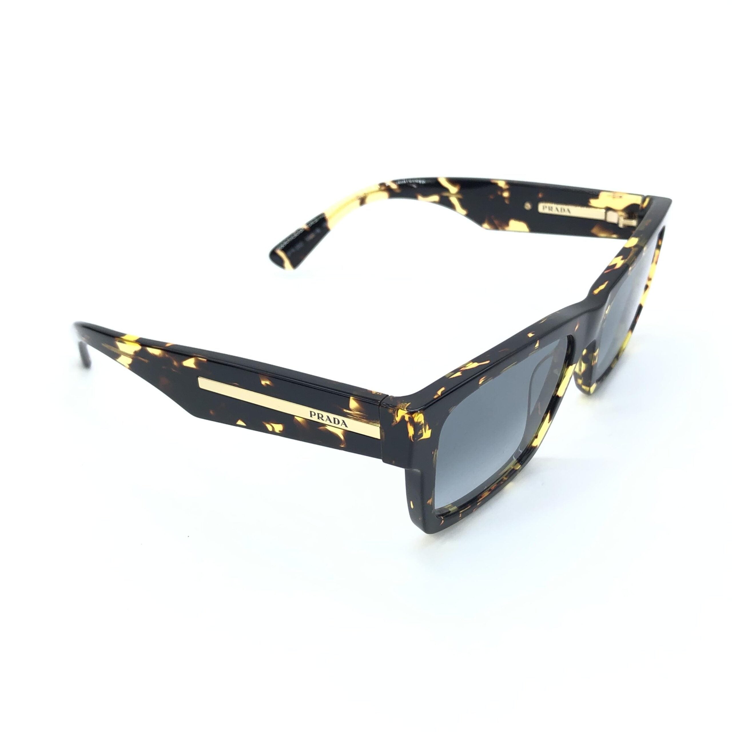 Prada Tortoise Square Sunglasses With Case