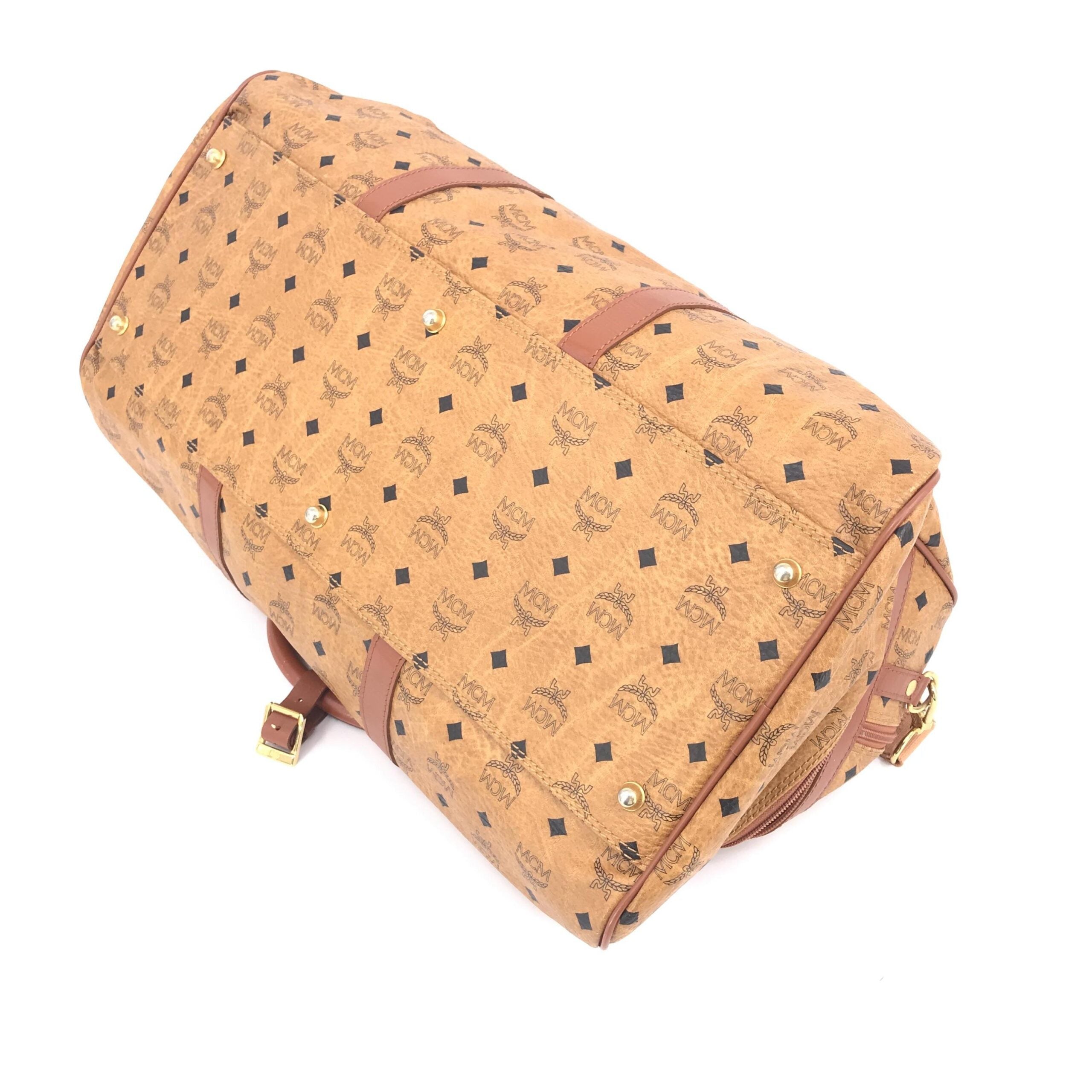 MCM Vintage Monogram Travel Duffle Bag