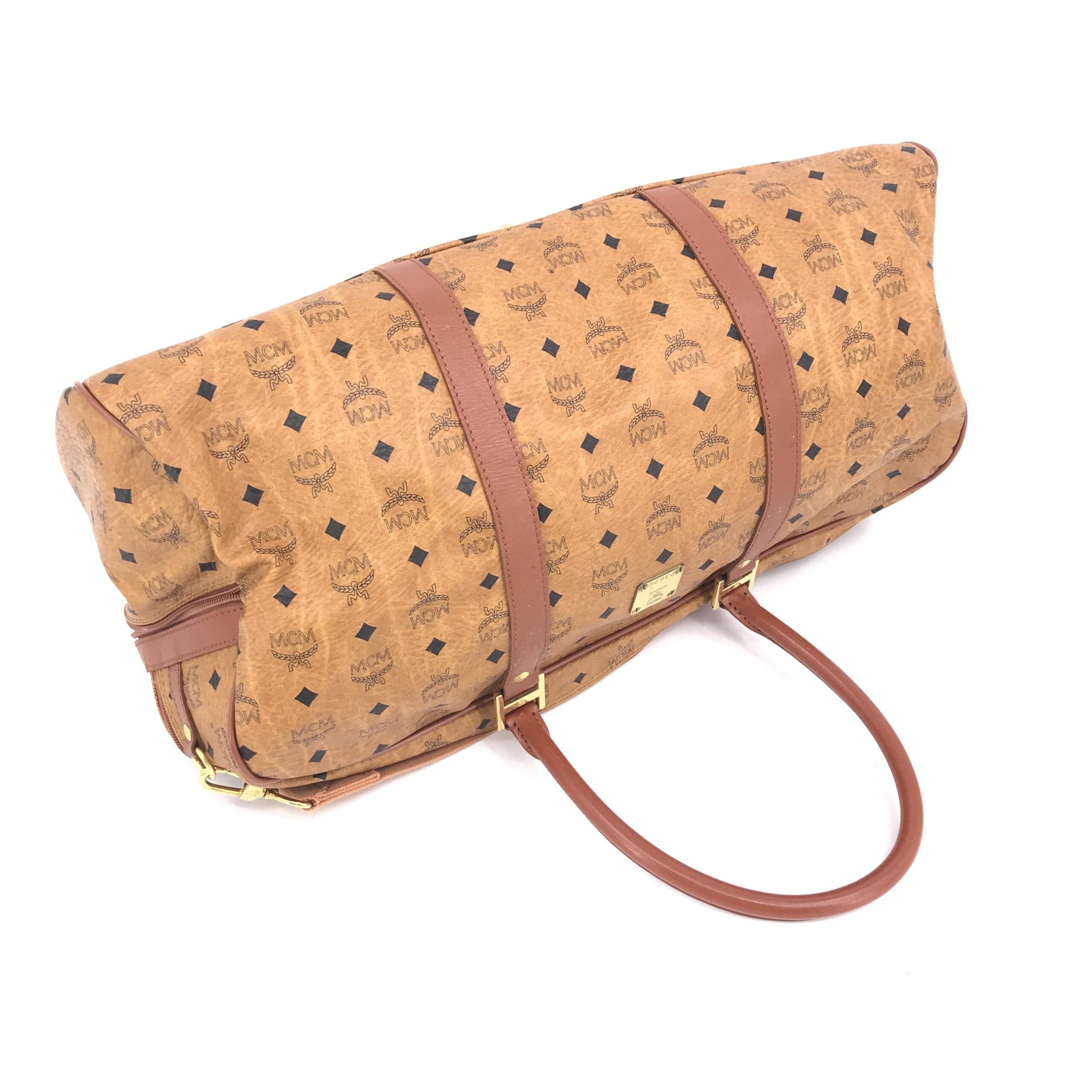 MCM Vintage Monogram Travel Duffle Bag