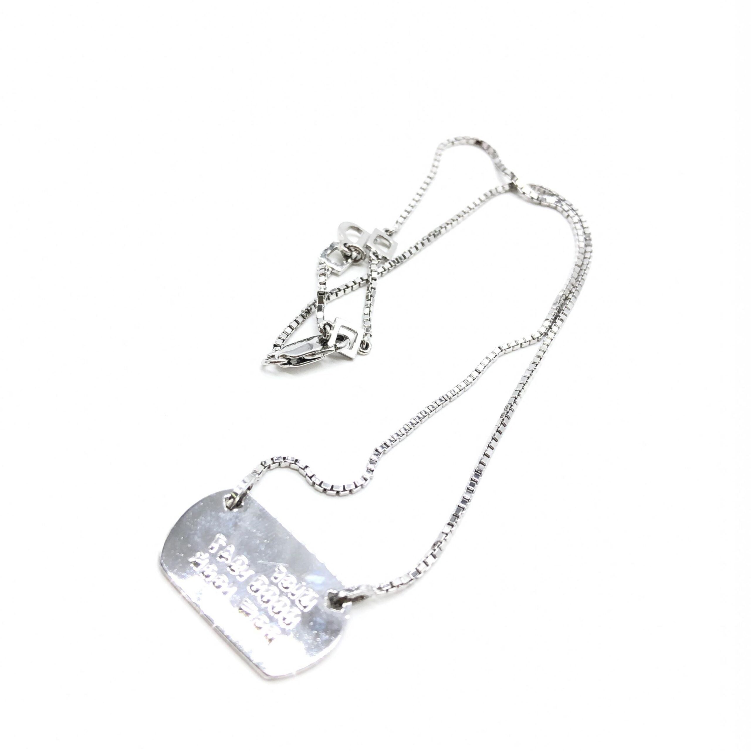 Christian Dior Dior 925 Sterling Silver Antique Art Deco Howard & Co. "Port" Necklace