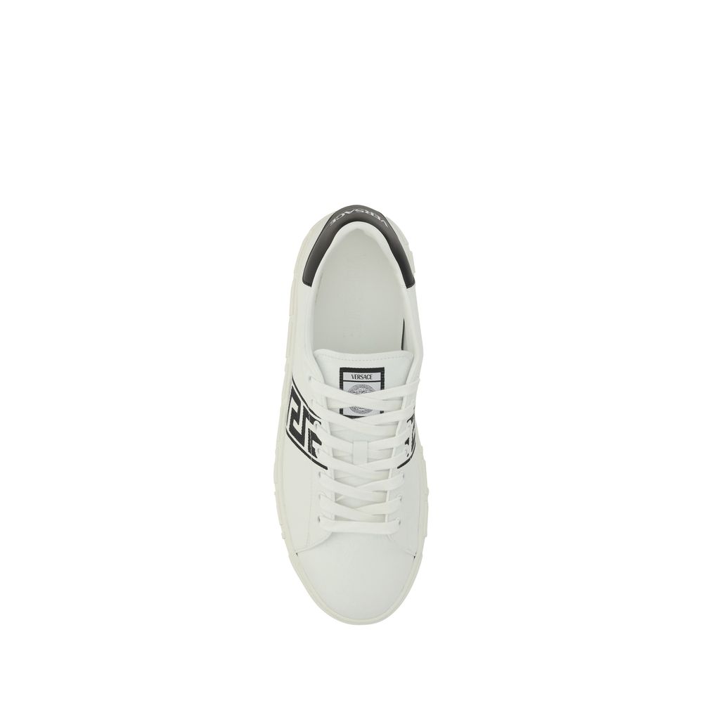 Versace White Rubber Low Top Sneakers
