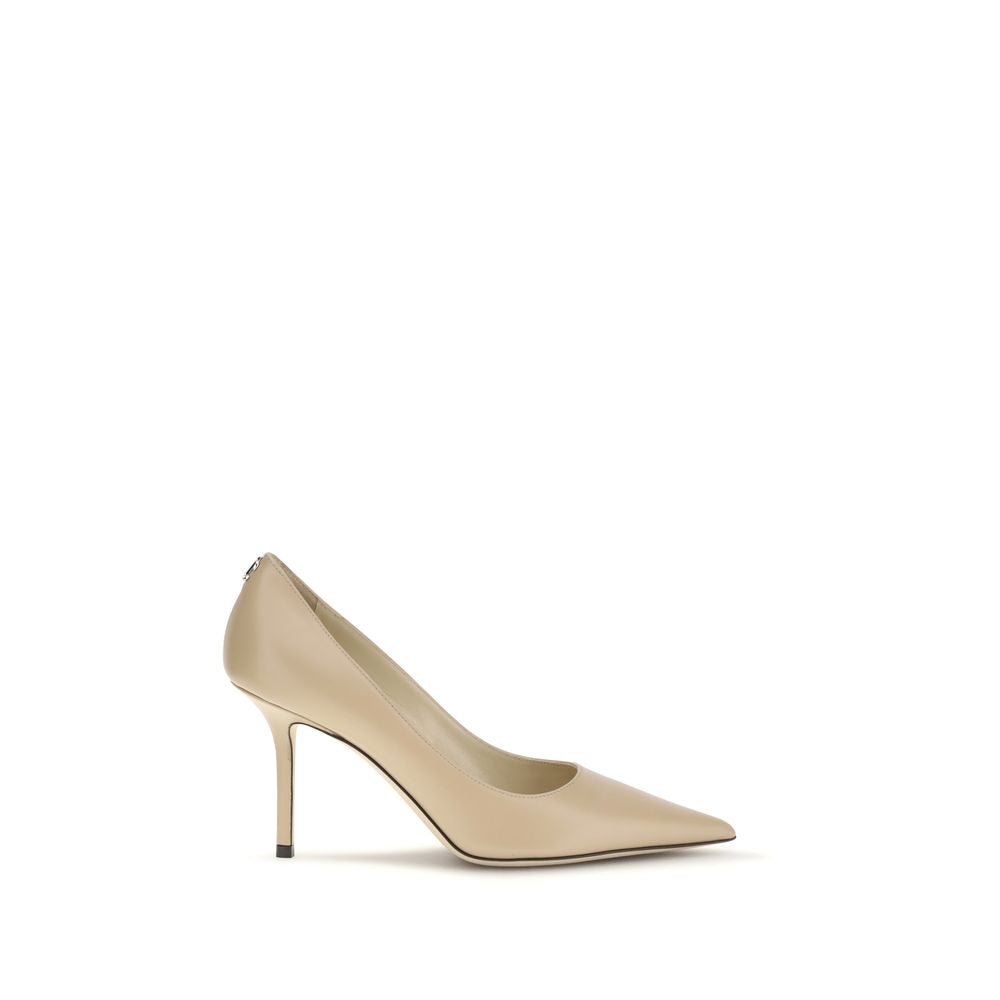 Jimmy Choo multicolor goatskin high heel pumps side view