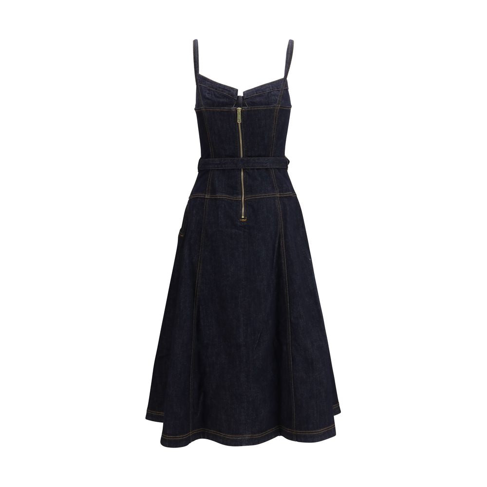 Experience the allure of the Self-Portrait Blue Cotton Casual Dress, where exquisite craftsmanship meets modern elegance, perfect for any sophisticated occasion.