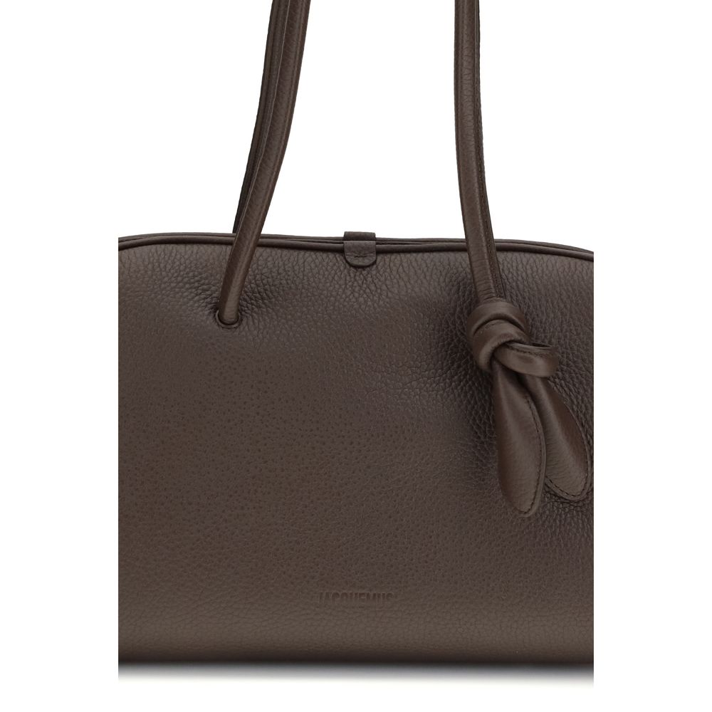 Jacquemus Brown Calf Leather Bos Taurus Handbag