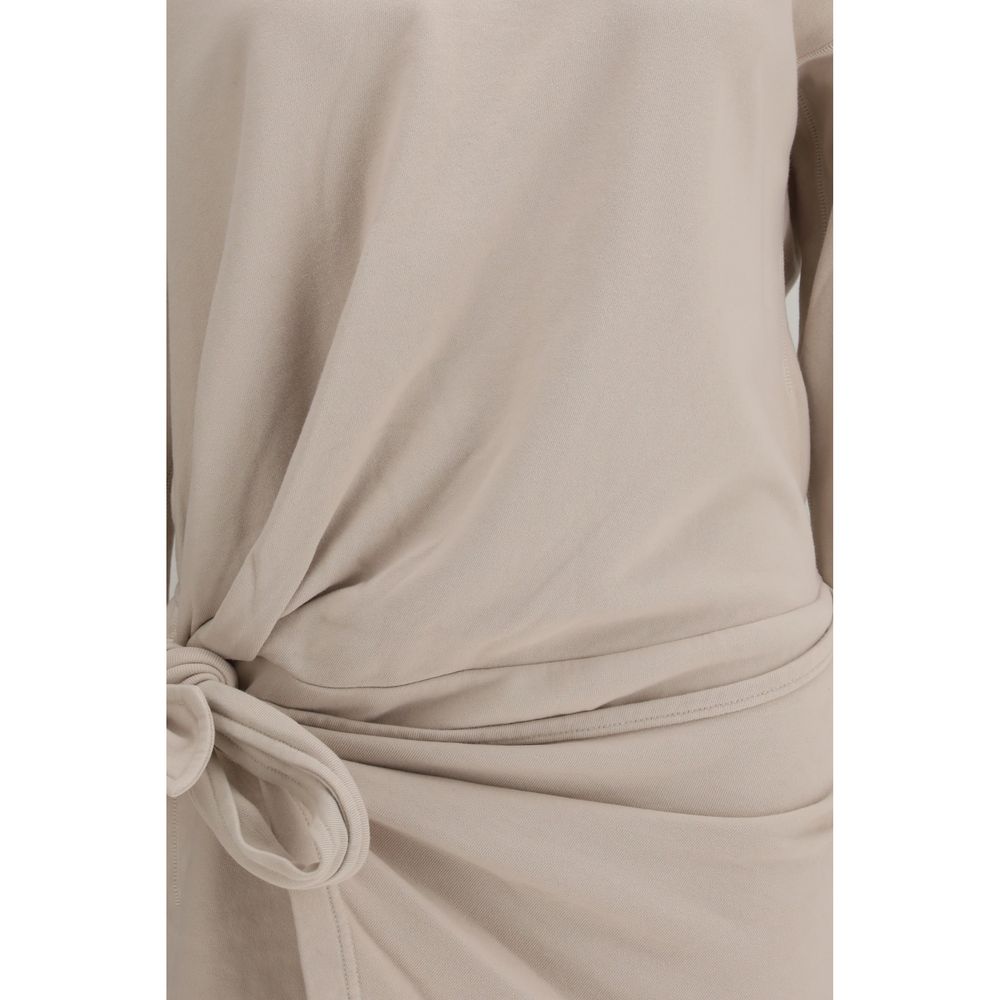 Elevate your wardrobe with the Isabel Marant Étoile Beige Cotton Casual Dress, a masterpiece of effortless elegance and contemporary sophistication, perfect for any occasion.
