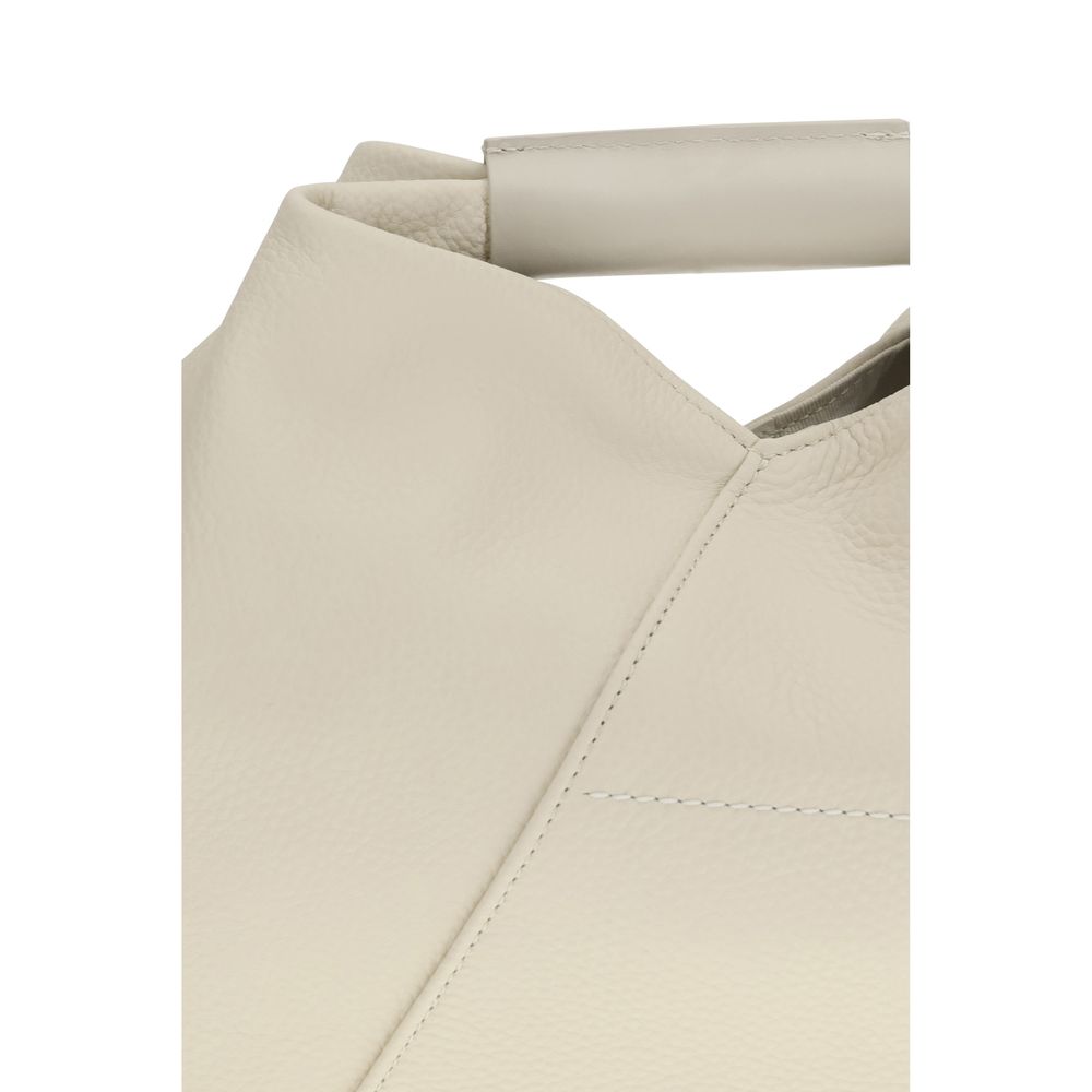 MM6 White Calf Leather Bos Taurus Shoulder Bag