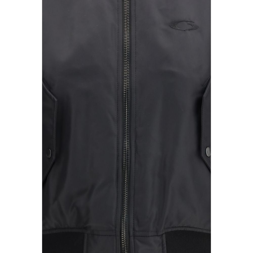 Balenciaga Black Polyamide Bomber - Luxurious Designer Outerwear