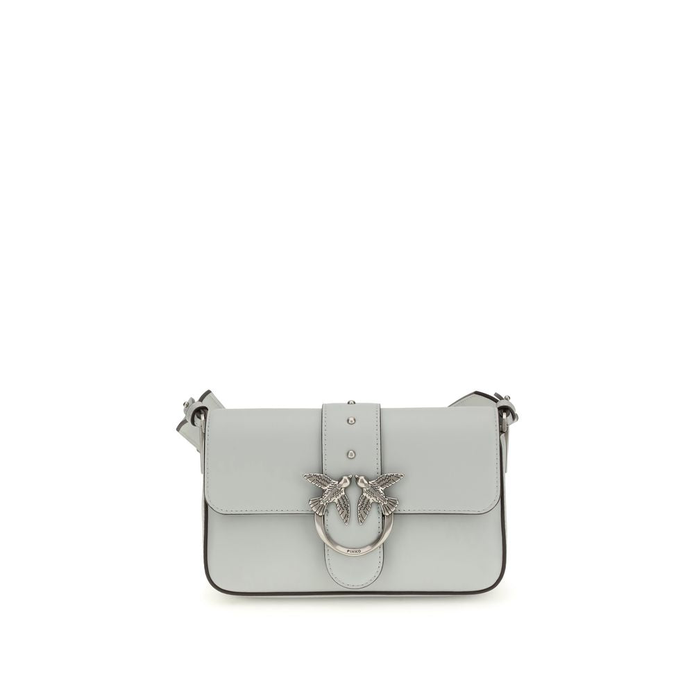 Discover the PINKO Gray Calf Leather Bos Taurus Shoulder Bag, a timeless masterpiece of artisanal craftsmanship, merging elegance and modern allure for the discerning individual.