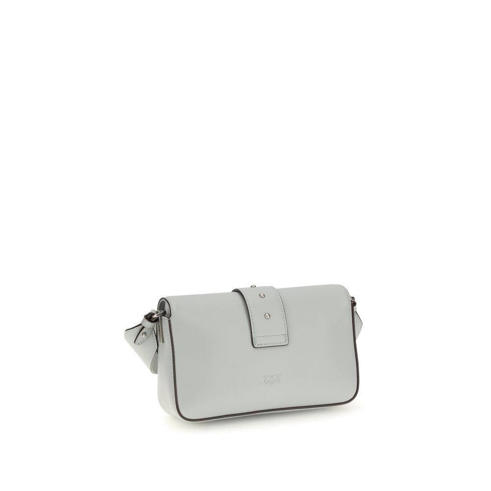 Discover the PINKO Gray Calf Leather Bos Taurus Shoulder Bag, a masterpiece of Italian craftsmanship that embodies timeless elegance and sophisticated allure.