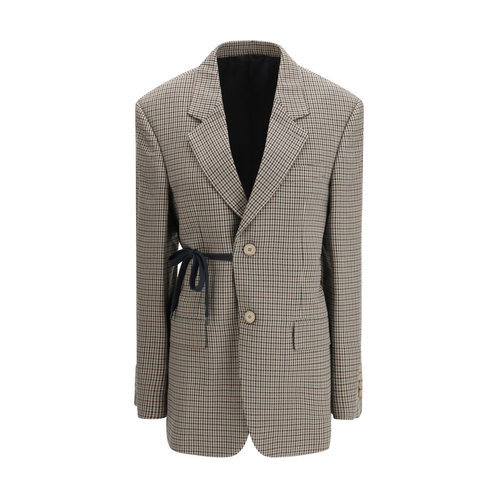 Balenciaga Multicolor Lyocell Coat - Artisanal Luxe Tailoring