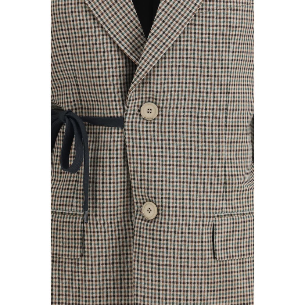 Balenciaga Multicolor Lyocell Coat - Exquisite Designer Couture