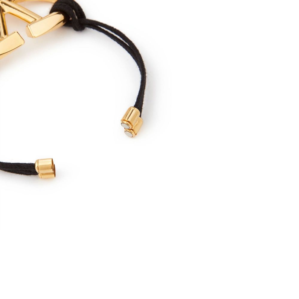 Valentino Garavani Black Cotton Bracelet