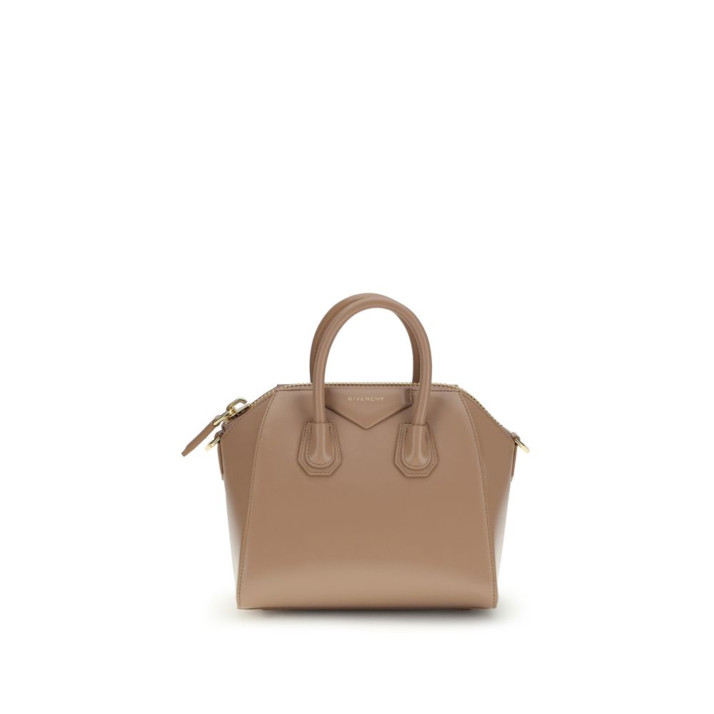 Givenchy beige calf leather Bos Taurus handbag front view