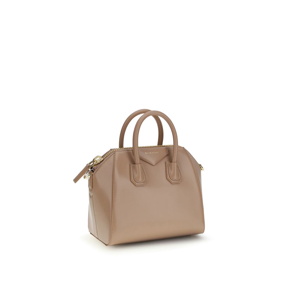 Givenchy beige leather handbag detail view
