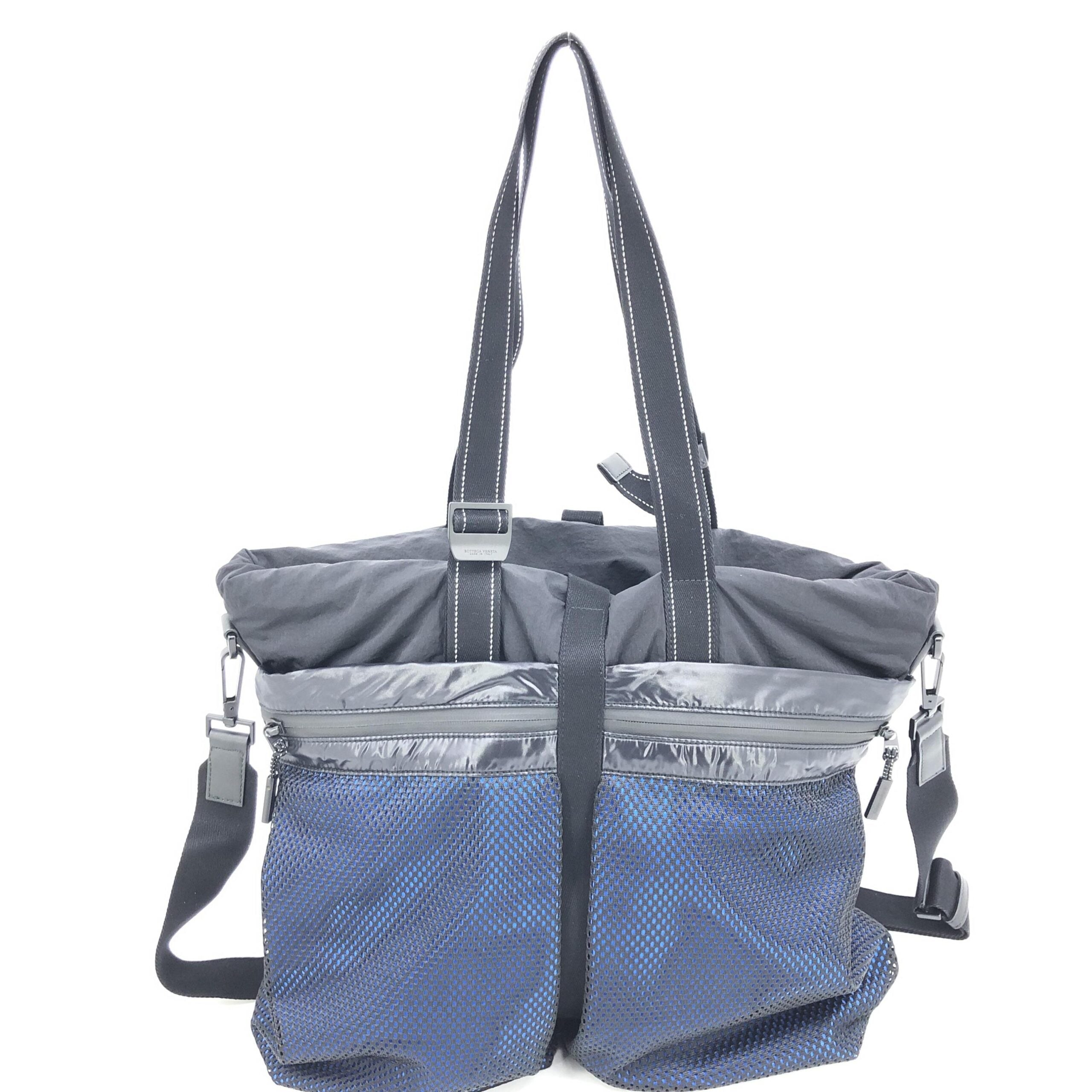 Bottega Veneta Nylon Convertible Tote - Artisanal Luxury Elegance