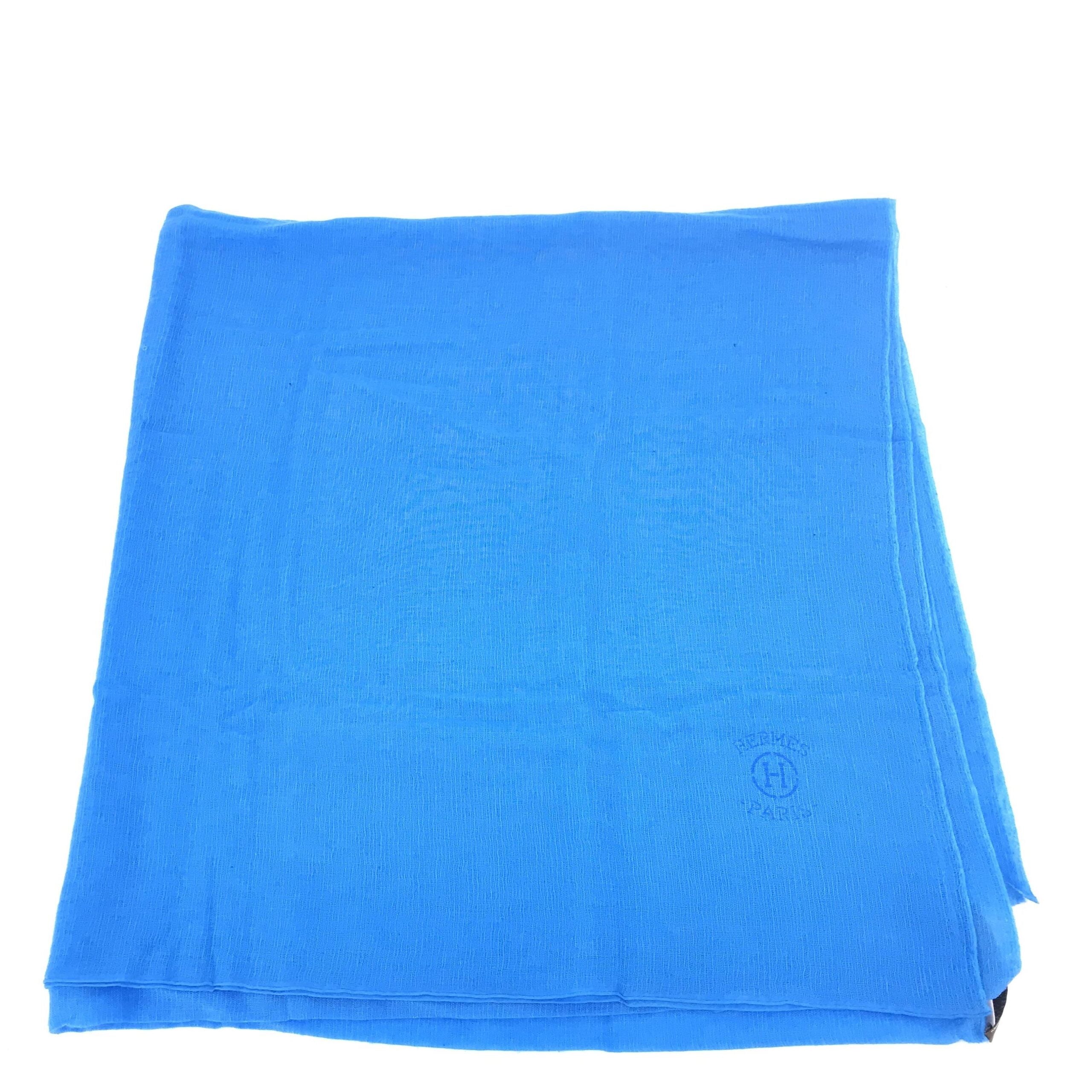 Hermès Blue Silk Scarf