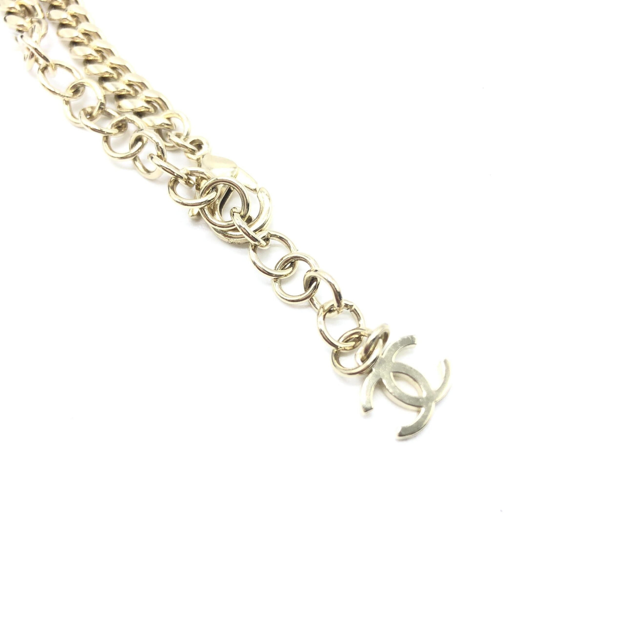Chanel Gold Tone Heart Choker Necklace - Artisanal Luxury