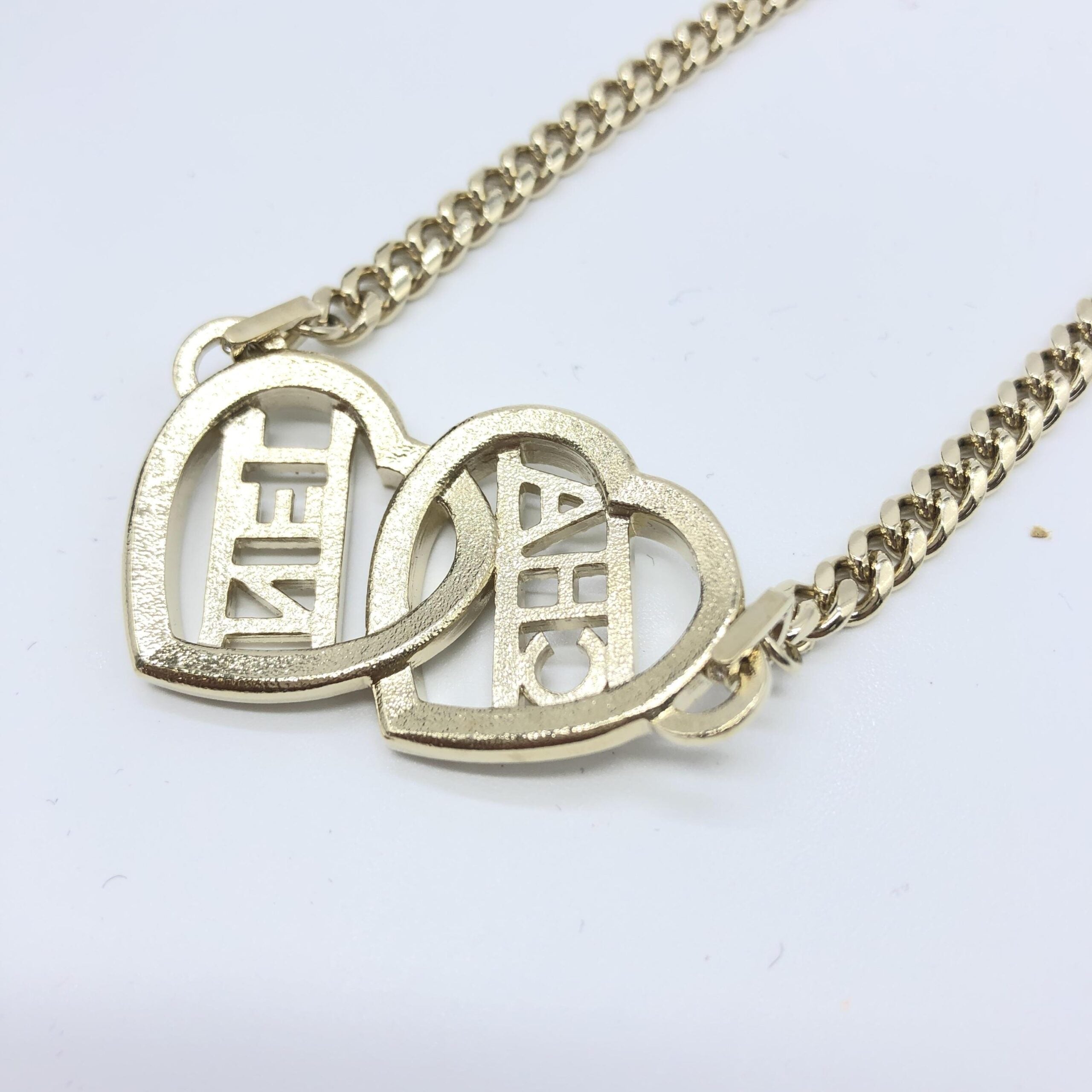 Chanel Gold Tone Heart Choker Necklace - Timeless Couture Elegance
