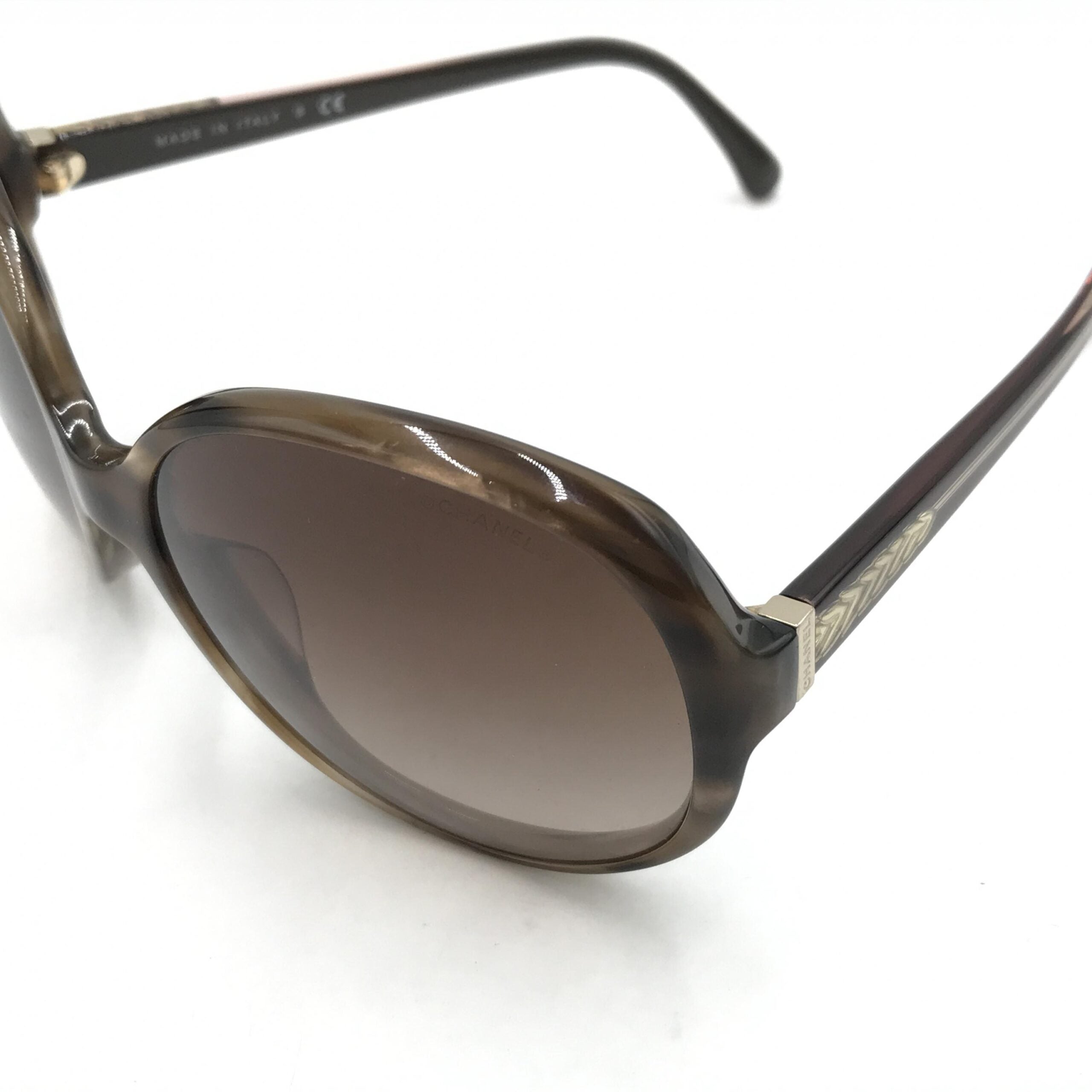 Chanel Oversized Gradient Brown Sunglasses - Designer Luxury Couture