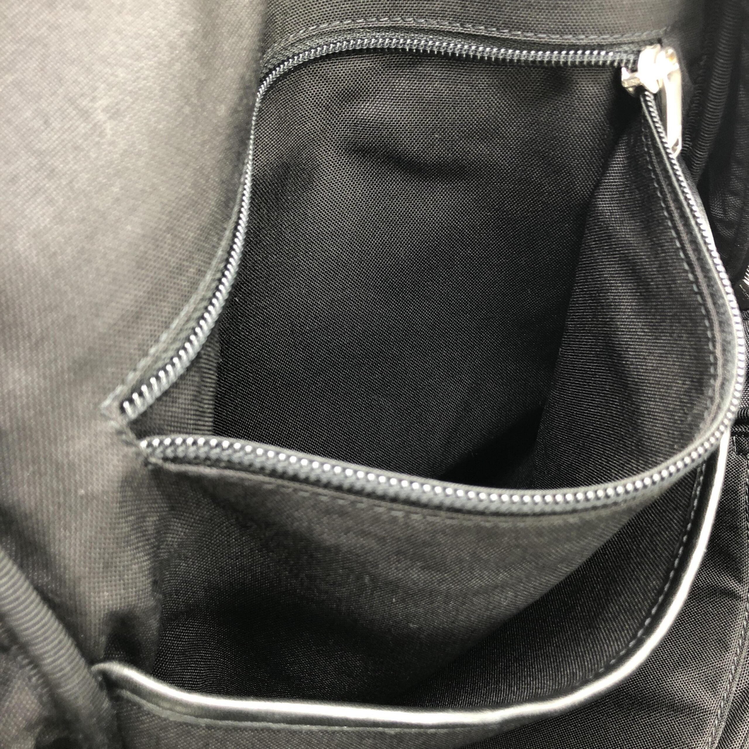 Saint Laurent Black Leather City Backpack With Zipper