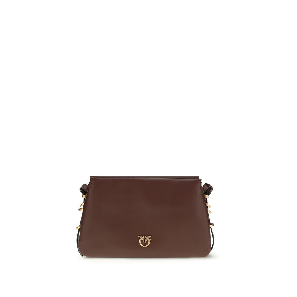 Discover the PINKO Brown Calf Leather Bos Taurus Shoulder Bag, a masterpiece of artisanal luxury, crafted for those who embrace timeless elegance and sophistication.