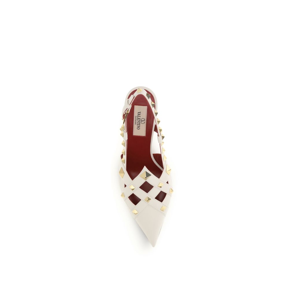 Valentino Garavani Beige Goatskin Pumps