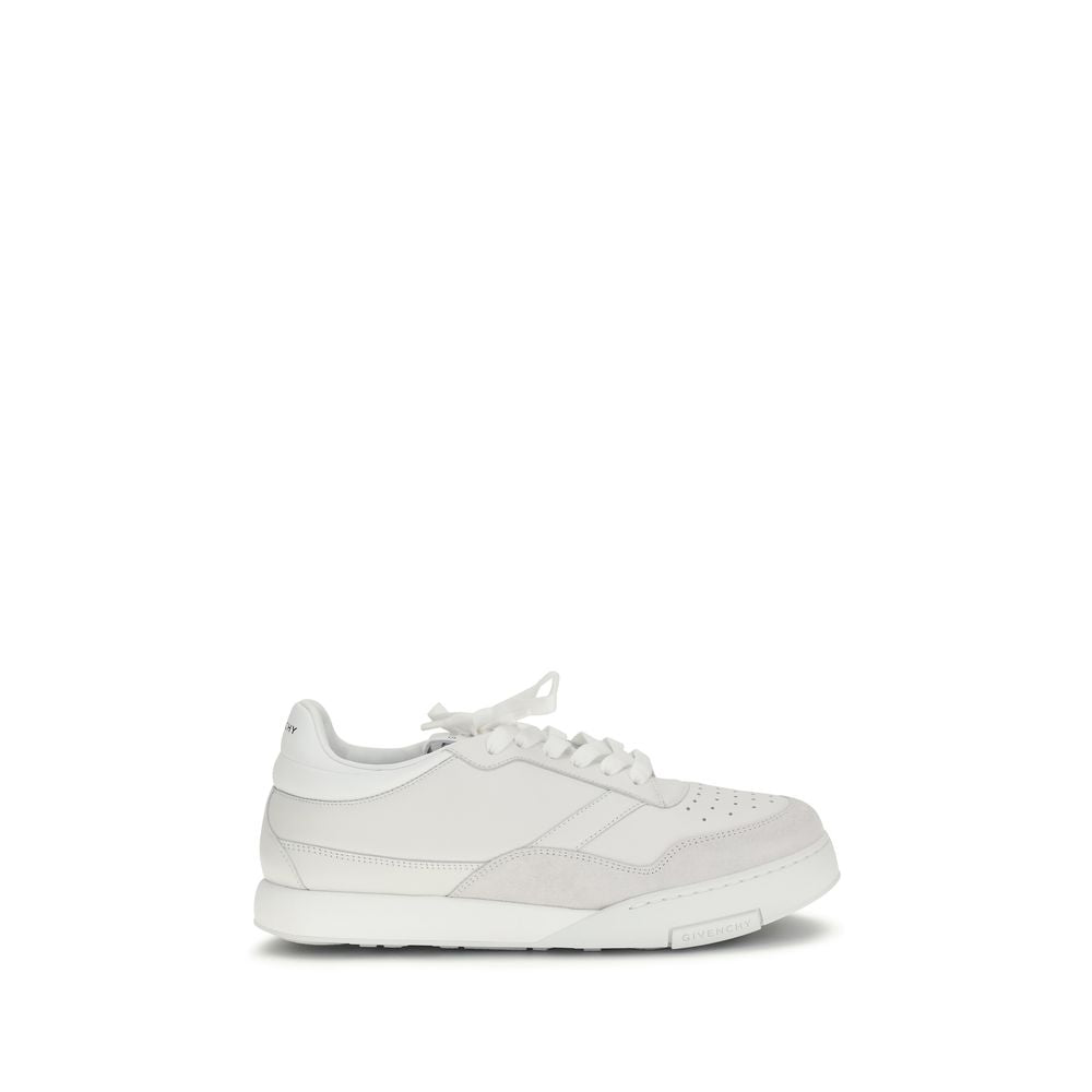 Givenchy White Calf Leather Sneakers – Artisanal Luxury Footwear