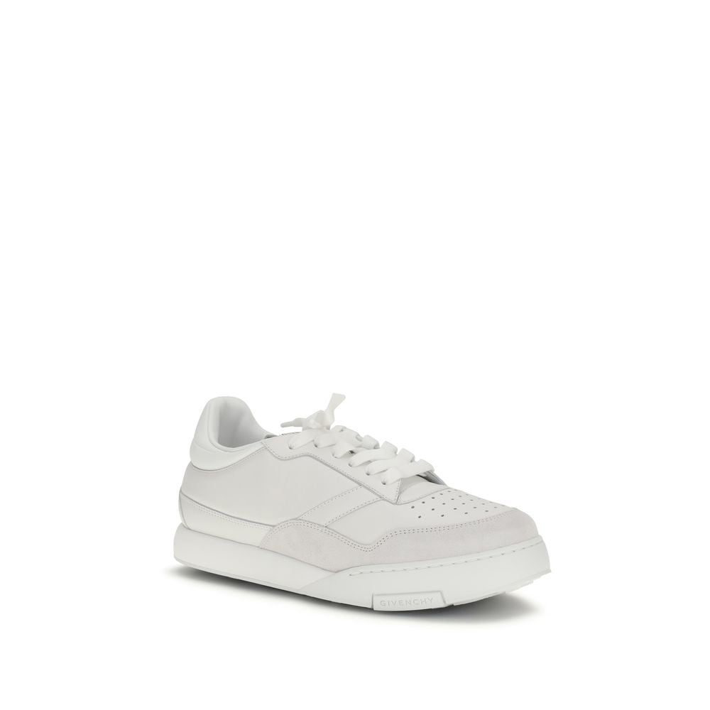 Givenchy White Calf Leather Sneakers – Artisanal Luxury Footwear