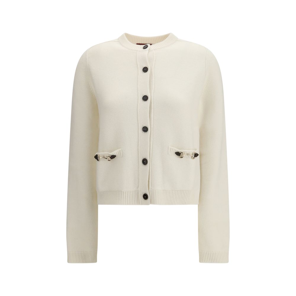 Gucci Beige Wool Cardigan - Artisanal Luxury for Discerning Tastes