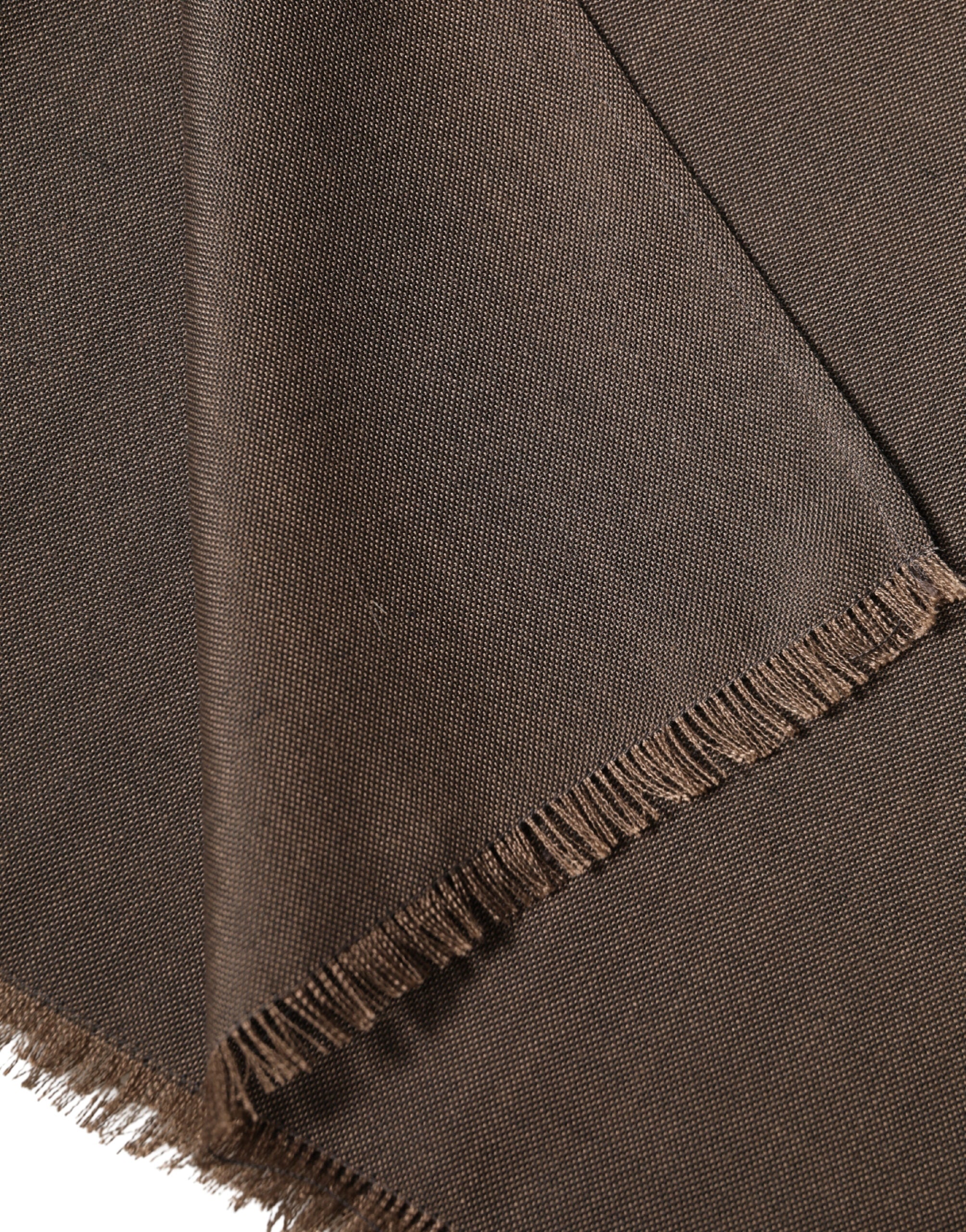 Dolce & Gabbana Brown Polyester Neck Warmer Shawl - Luxe Elegance