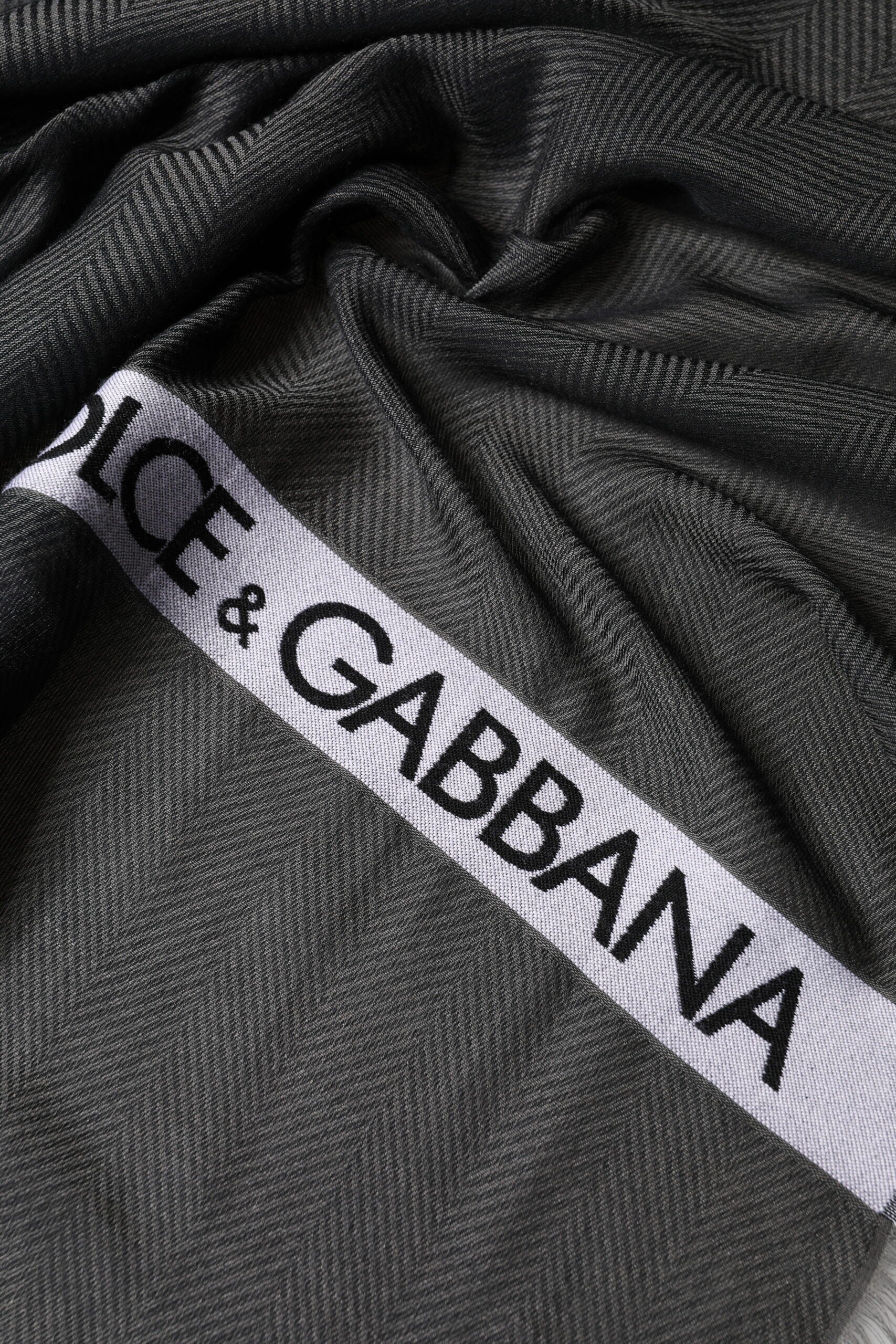 Dolce & Gabbana Black Modal Warmer Shawl - Timeless Luxury