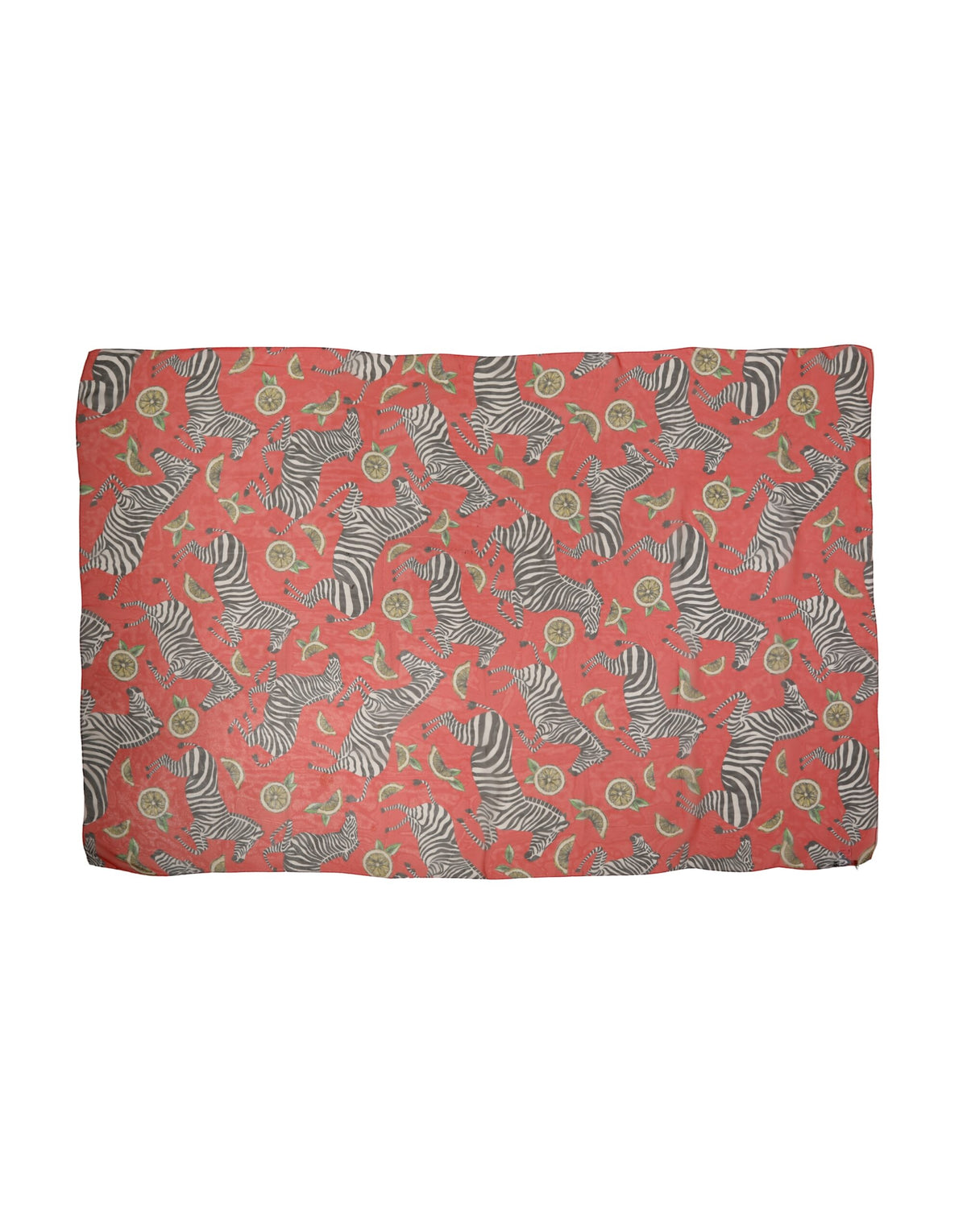 Dolce & Gabbana Red Zebra Print Silk Wrap Shawl - Exquisite Luxury