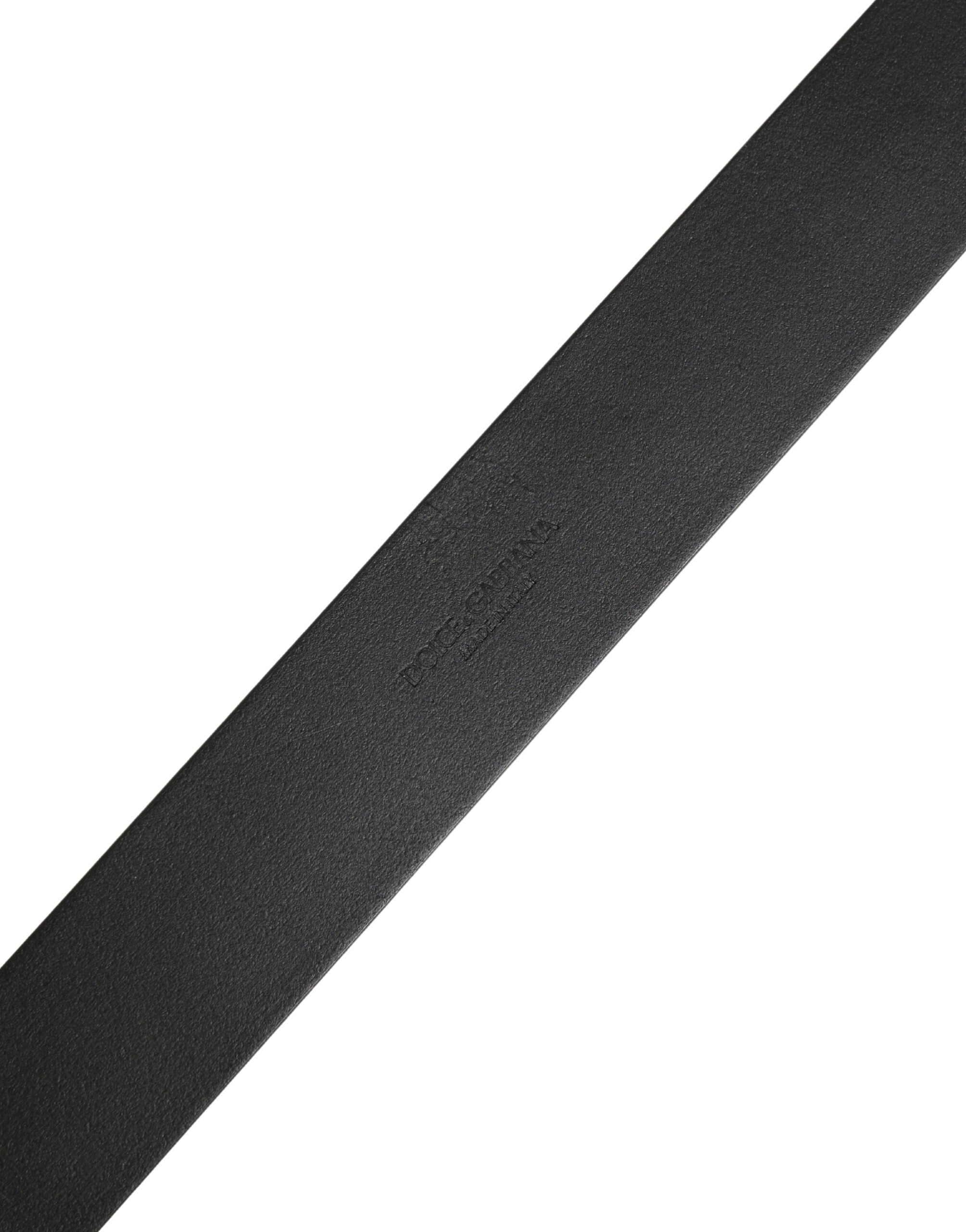 Dolce & Gabbana Black Calf Leather Belt - Timeless Luxury Accessory