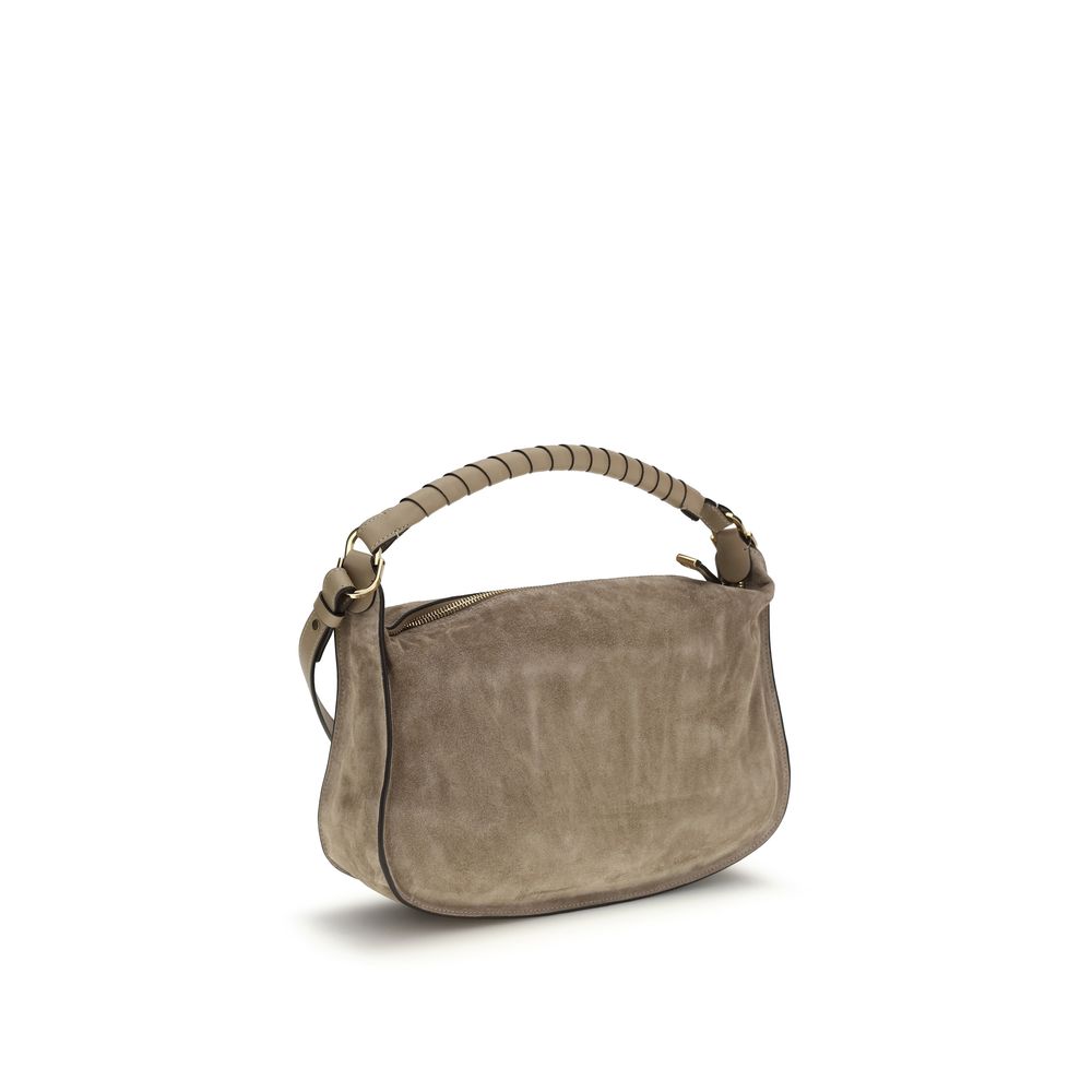 Chloé Beige Calf Leather Shoulder Bag – Artisanal Luxury