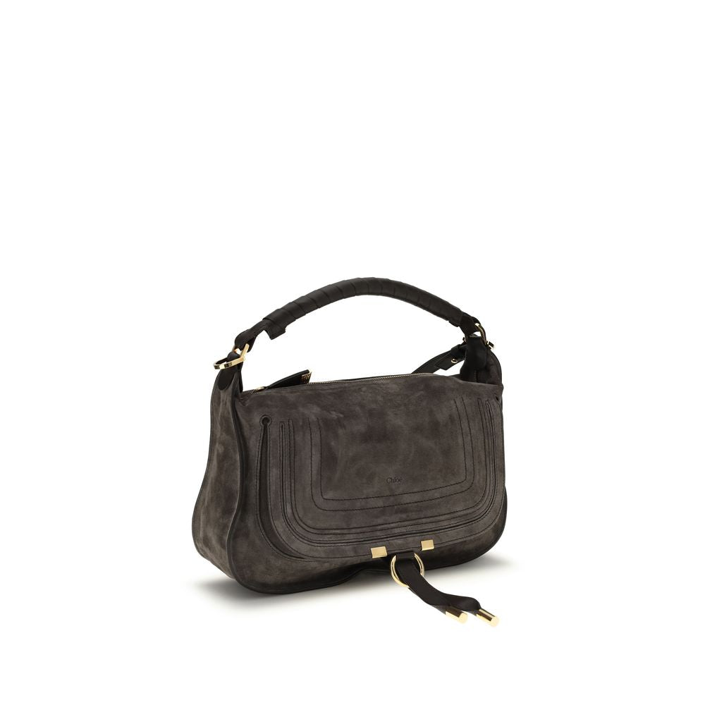 Chloé Brown Calf Leather Bos Taurus Shoulder Bag, Artisanal Luxury