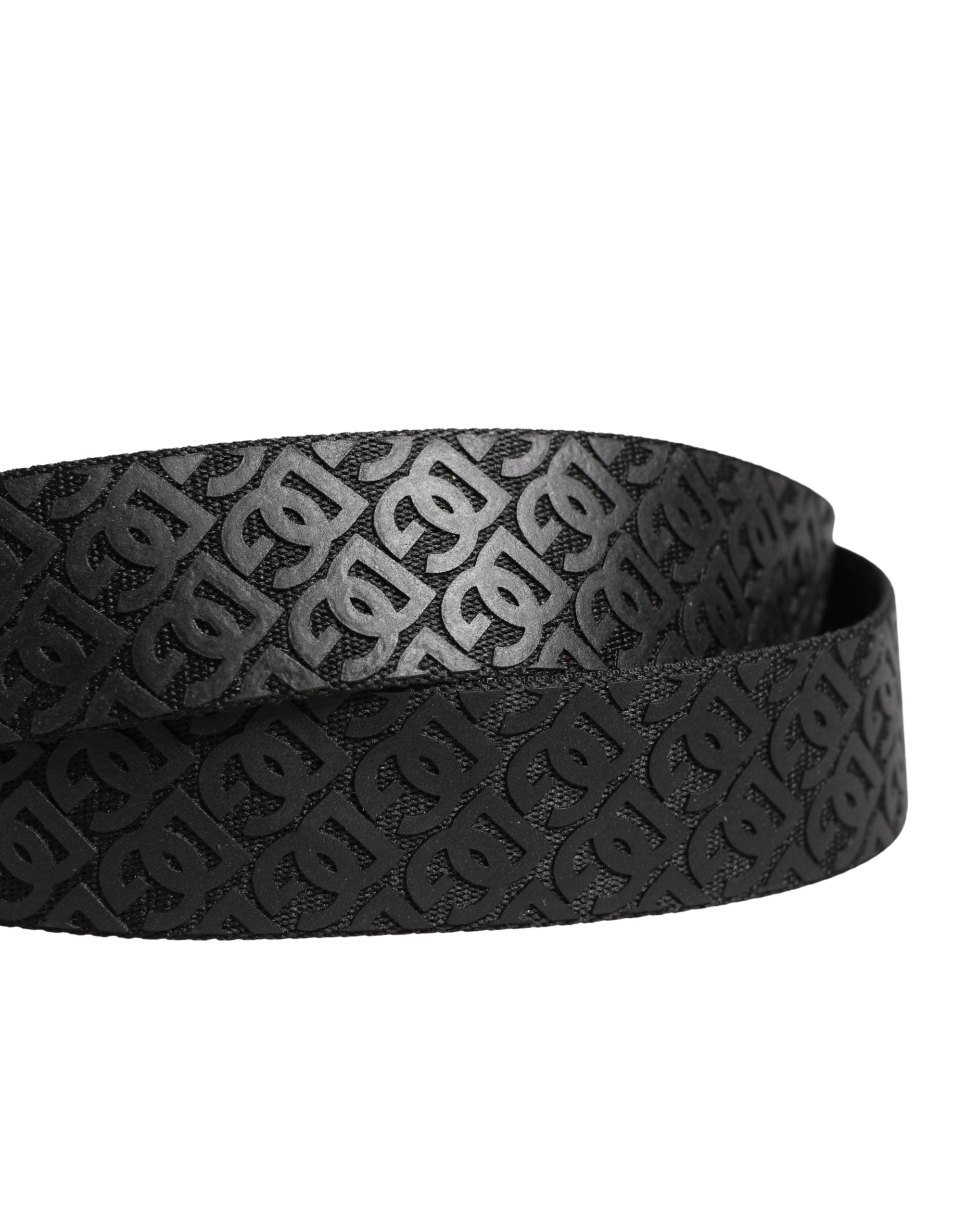 Dolce & Gabbana Black DG Logo Belt - Exquisite Luxury Accessory