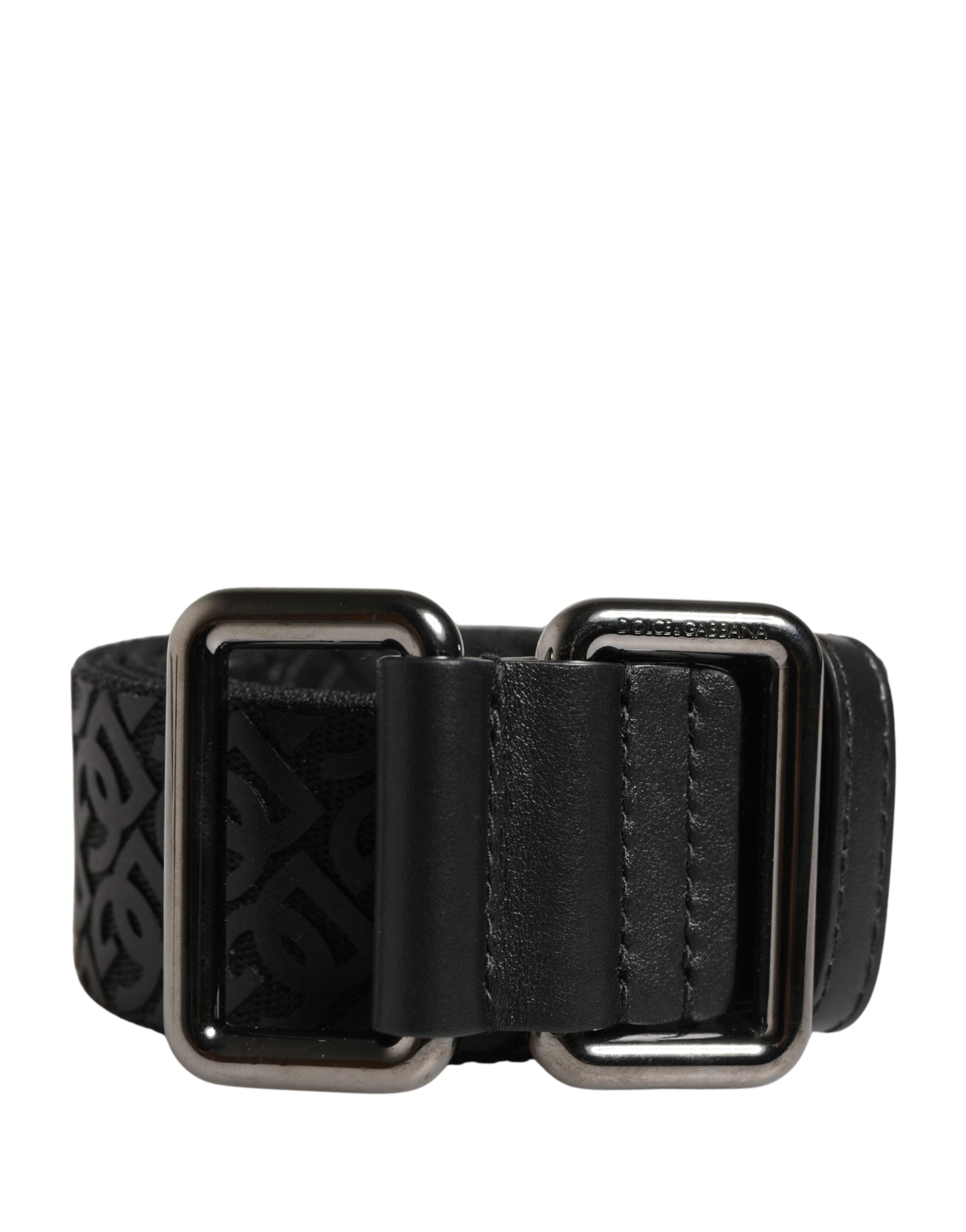Dolce & Gabbana Black DG Logo Belt - Exquisite Luxury Accessory