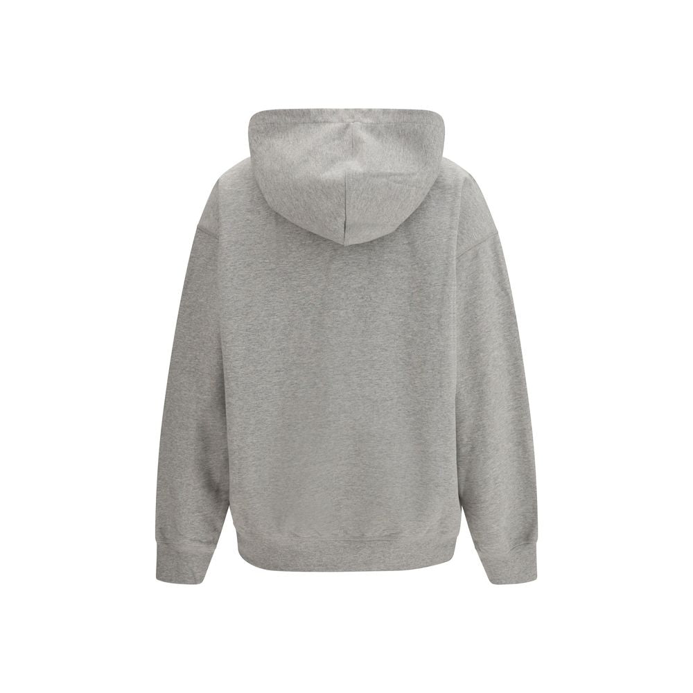 Ganni Gray Cotton Sweatshirt - Urban Luxury for the Modern Connoisseur