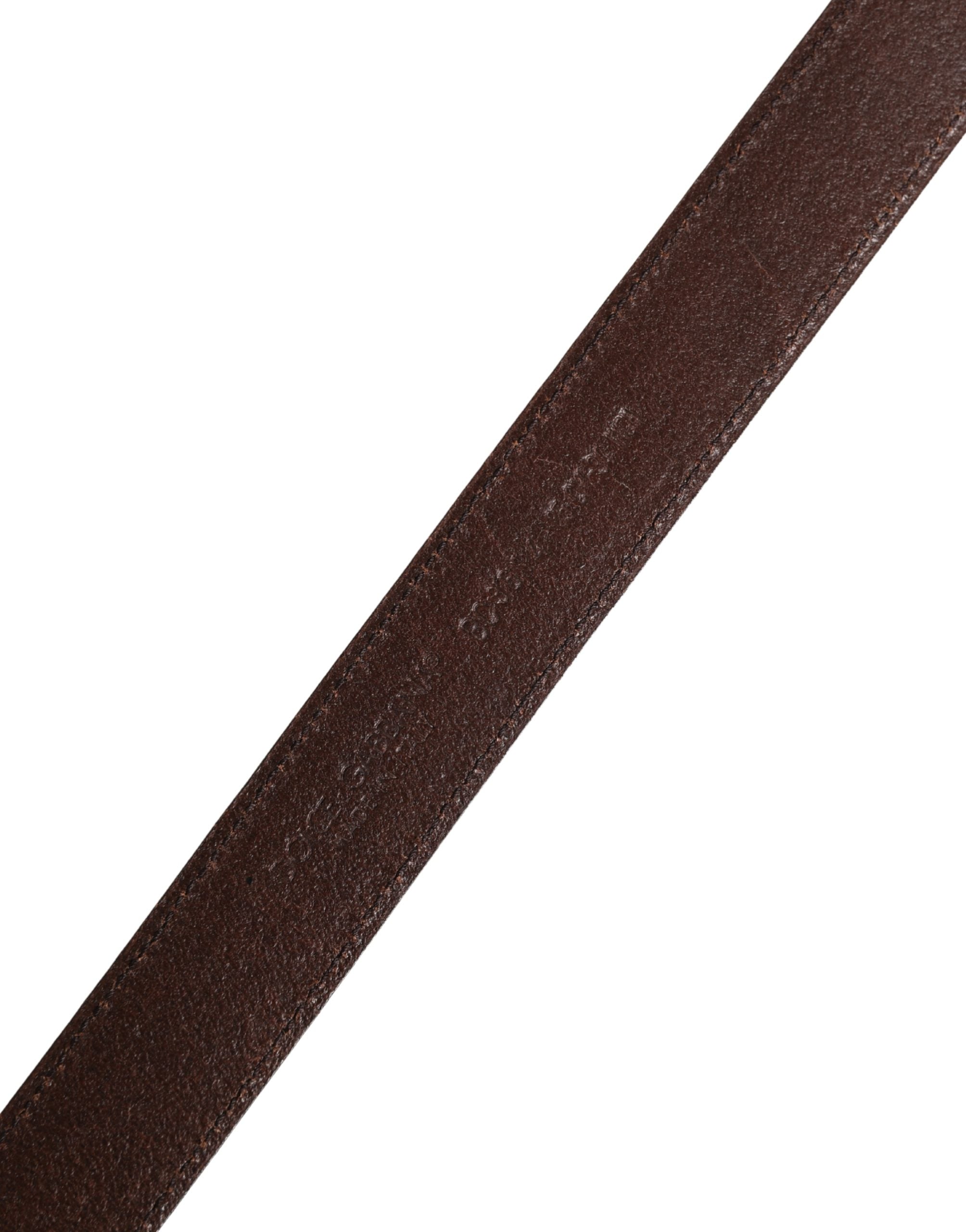 Dolce & Gabbana Classic Leather Belt - Artisanal Luxury Accessory
