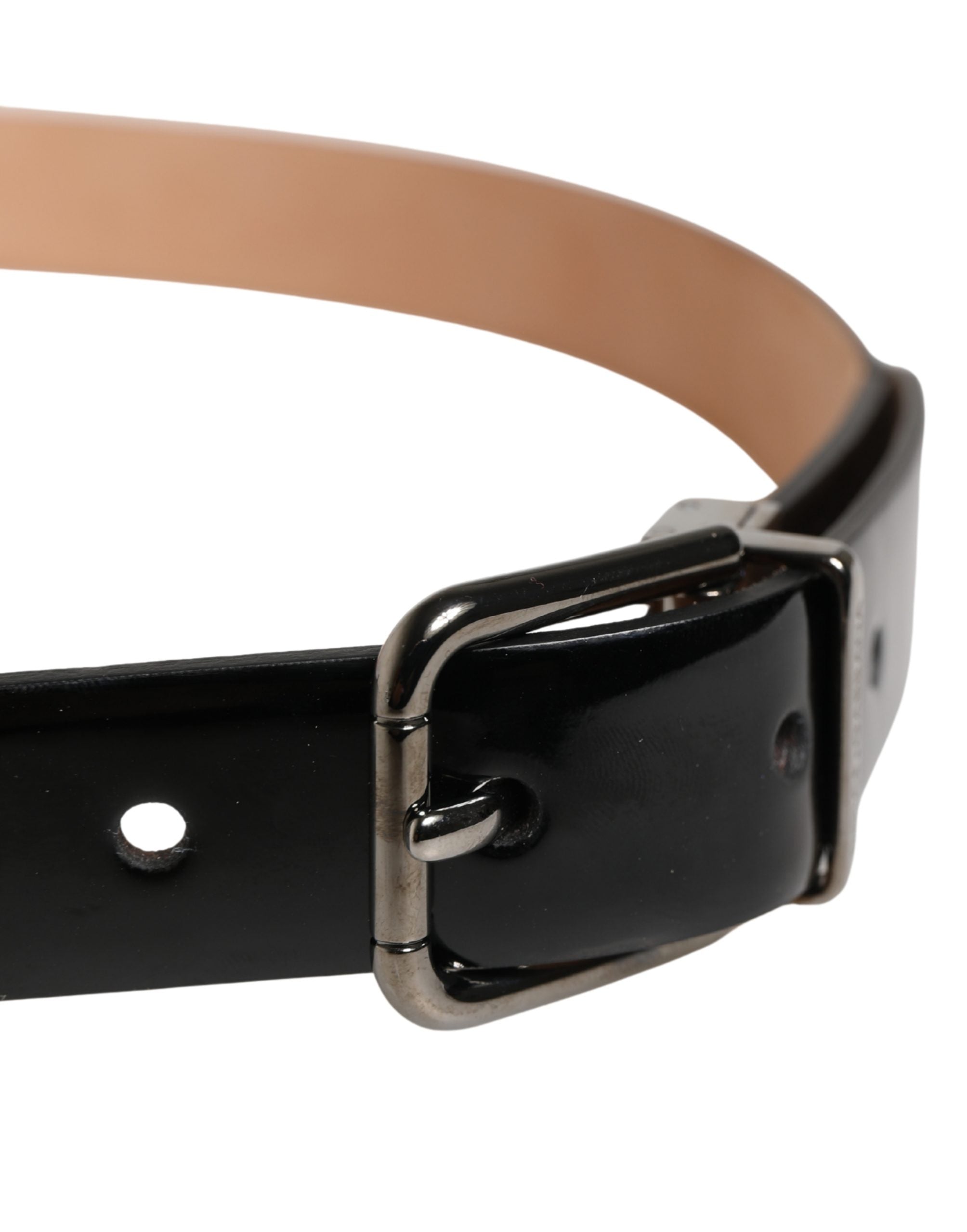 Elevate your style with the Dolce & Gabbana Men Black Classic Leather Metal Buckle Belt, a masterpiece of Italian craftsmanship in luxurious calf leather, embodying timeless elegance.