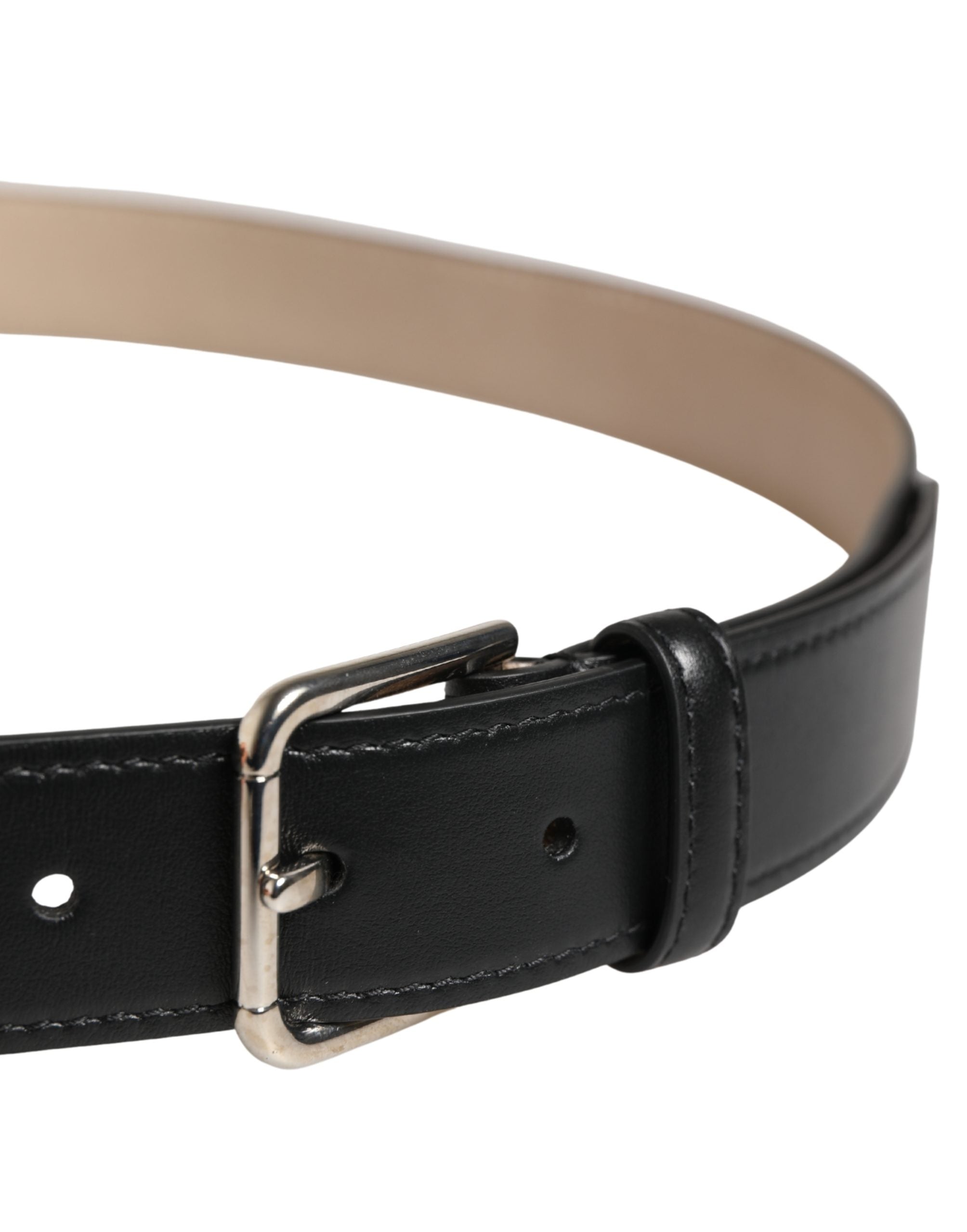Dolce & Gabbana Beige Woven Leather Belt - Timeless Luxury