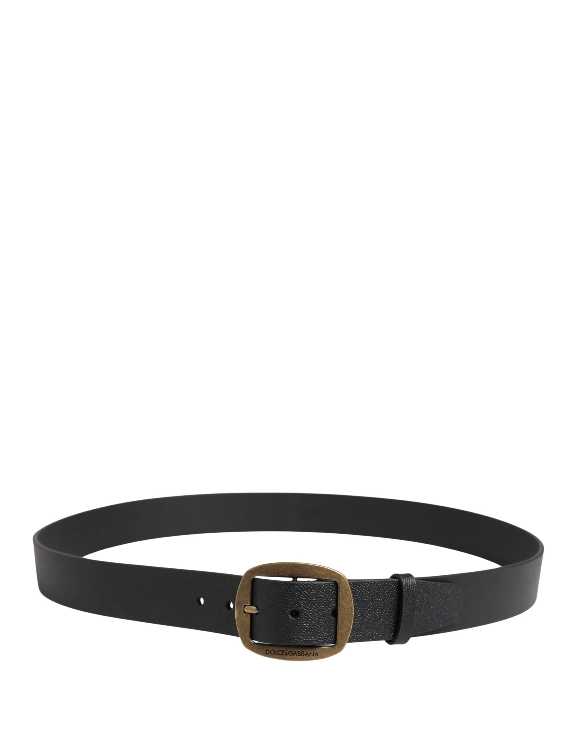 Dolce & Gabbana Black Classic Leather Belt - Artisanal Luxury