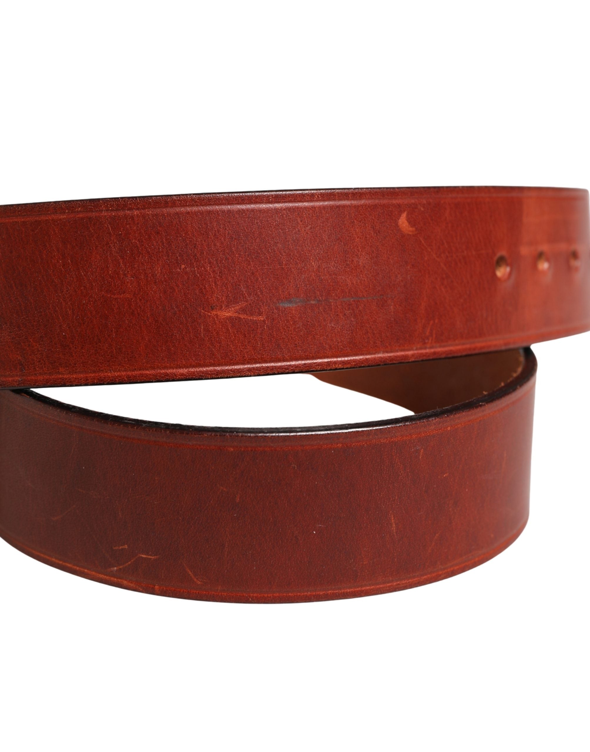 GF Ferre Bordeaux Wide Leather Waist Belt - Artisanal Luxury