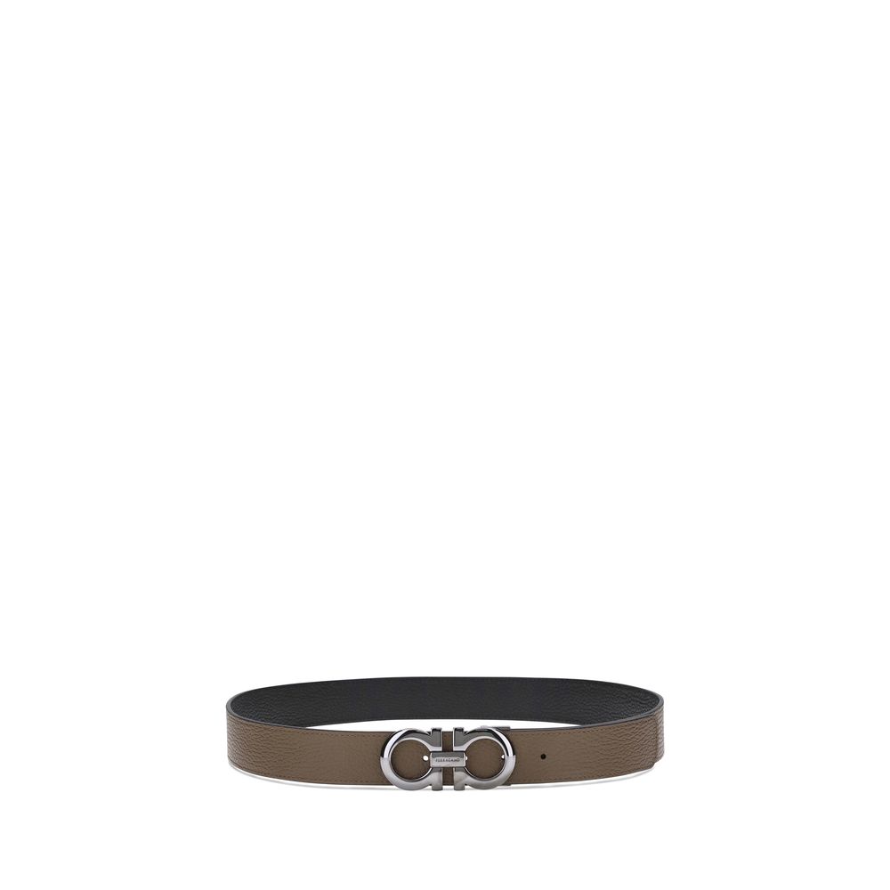 Ferragamo Brown Calf Leather Belt - Timeless Elegance in Luxury