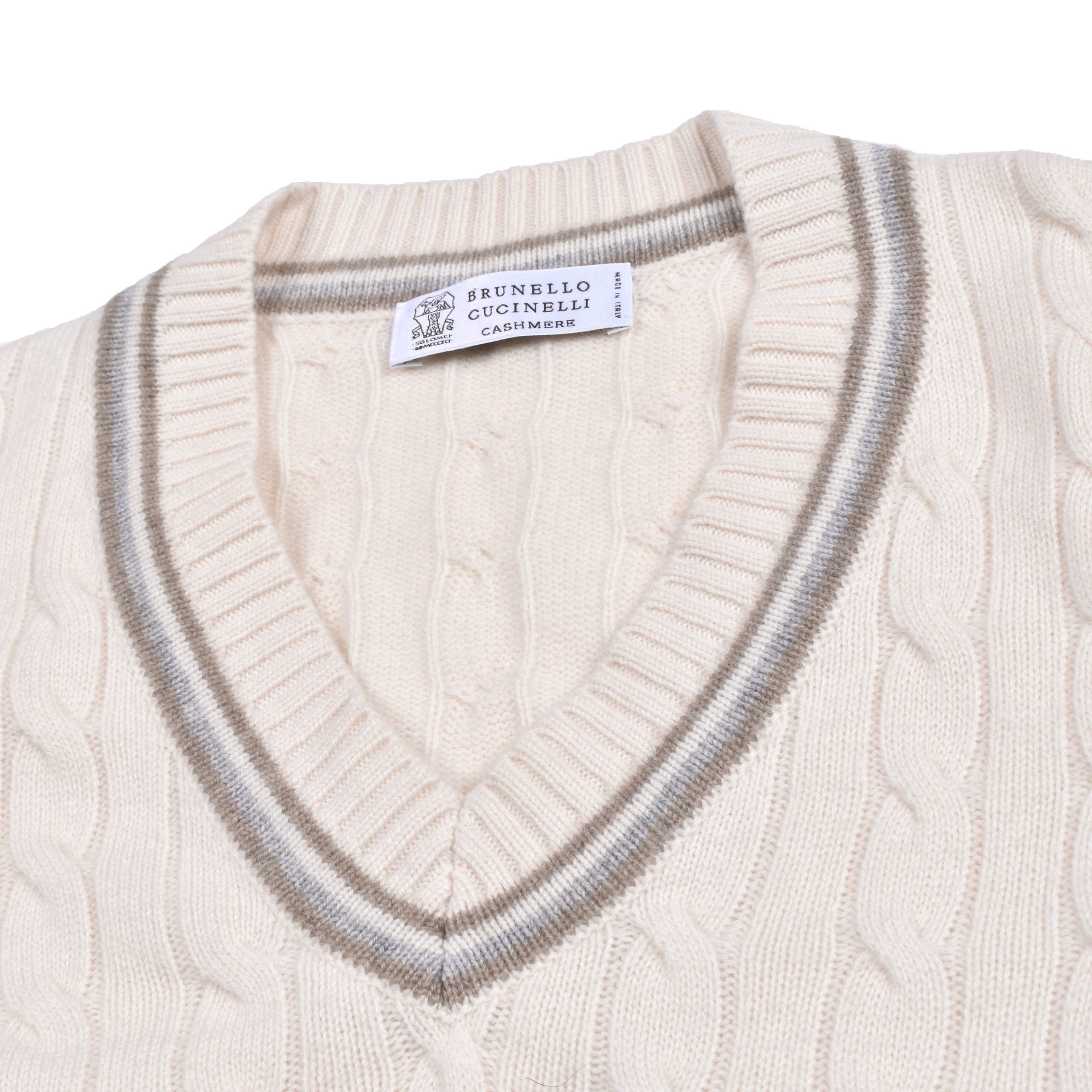 Brunello Cucinelli Beige Cashmere Cashmere Sweater