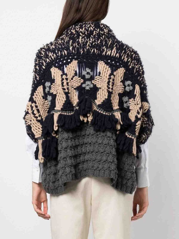 Brunello Cucinelli Bicolor Cashmere Cashmere Sweater