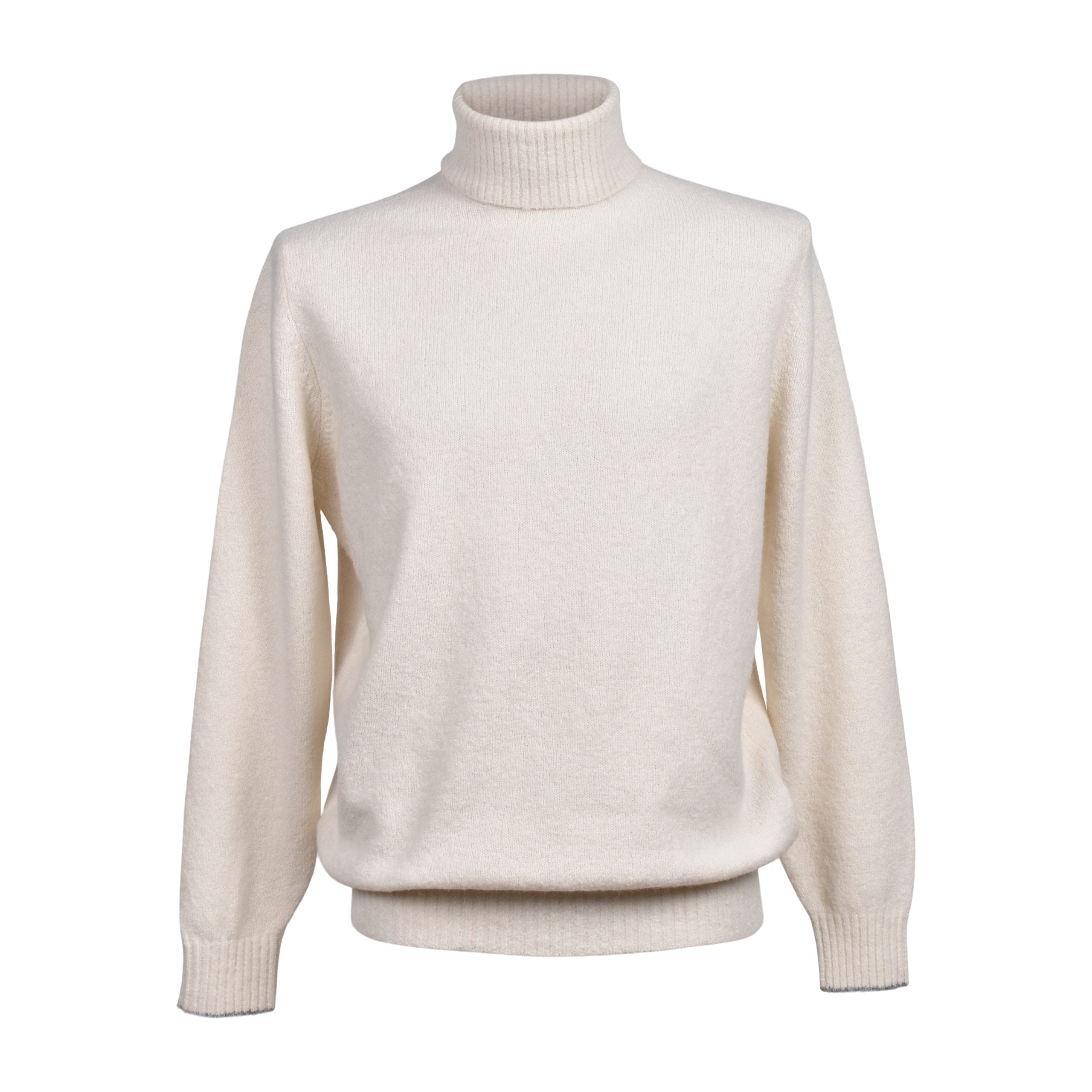 Brunello Cucinelli White Leather Sweatshirt